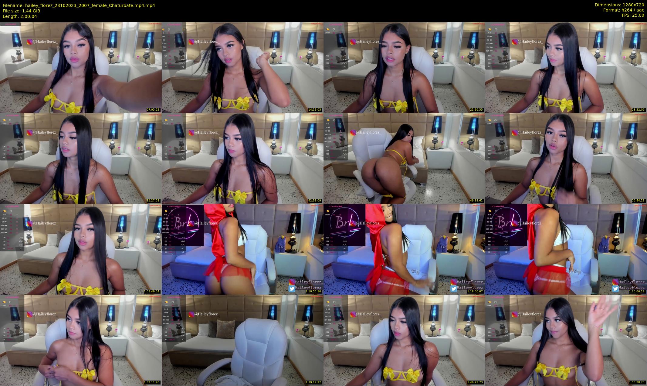 hailey_florez — 121 minute Chaturbate female cam show recording, 720p, Oct 23, 2023