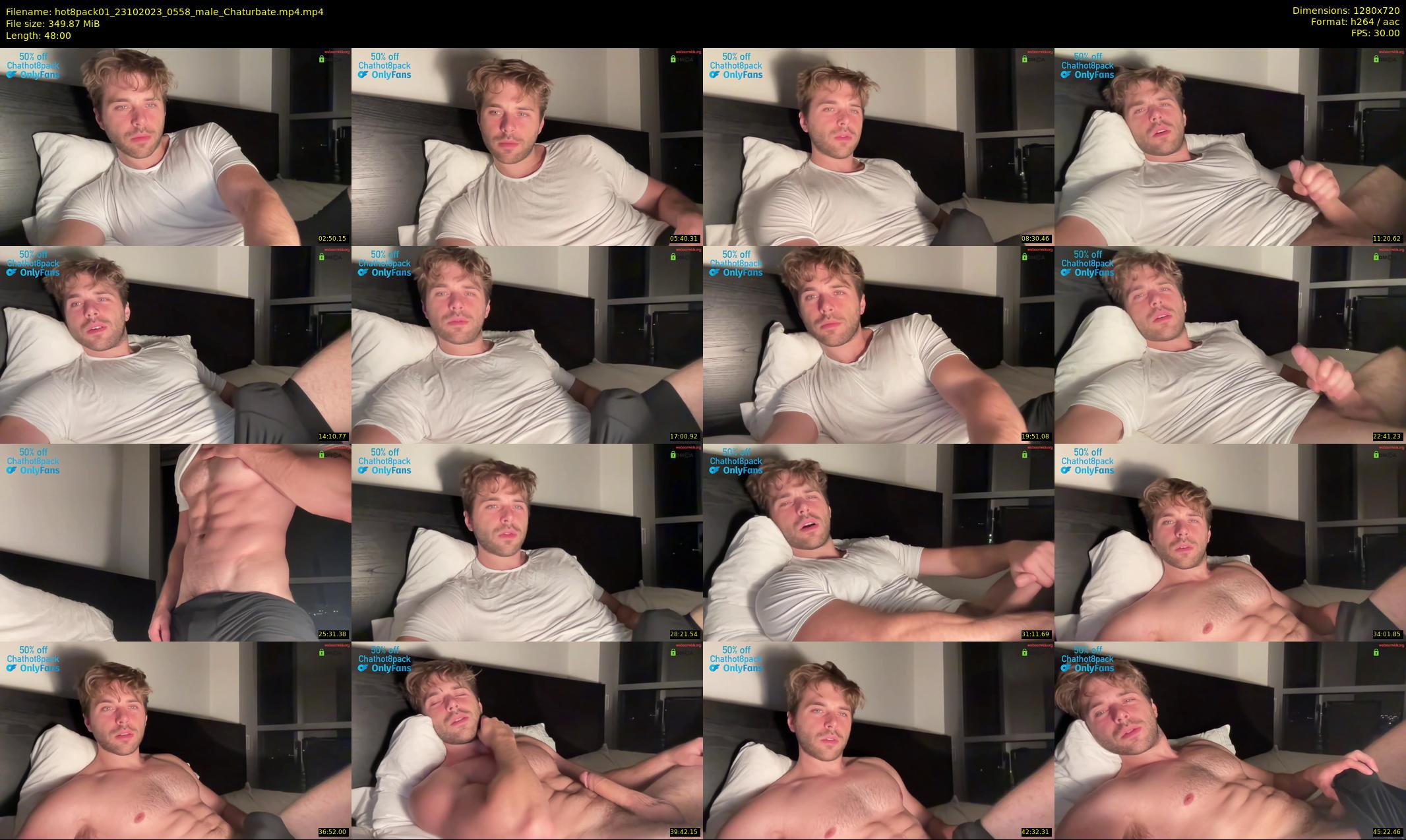 hot8pack01 — 48 minute Chaturbate male cam show recording, 720p, Oct 23, 2023