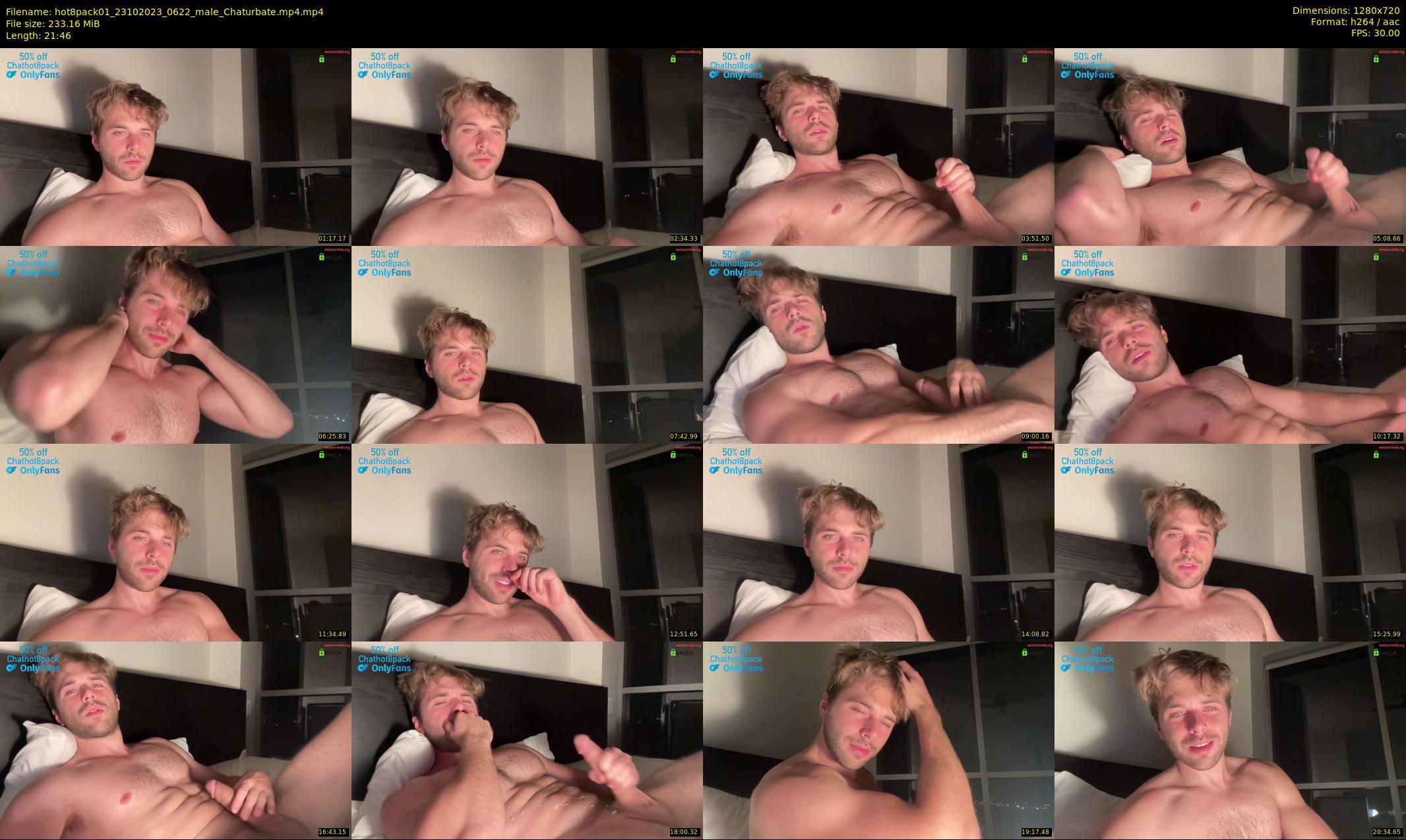 hot8pack01 — 22 minute Chaturbate male cam show recording, 720p, Oct 23, 2023