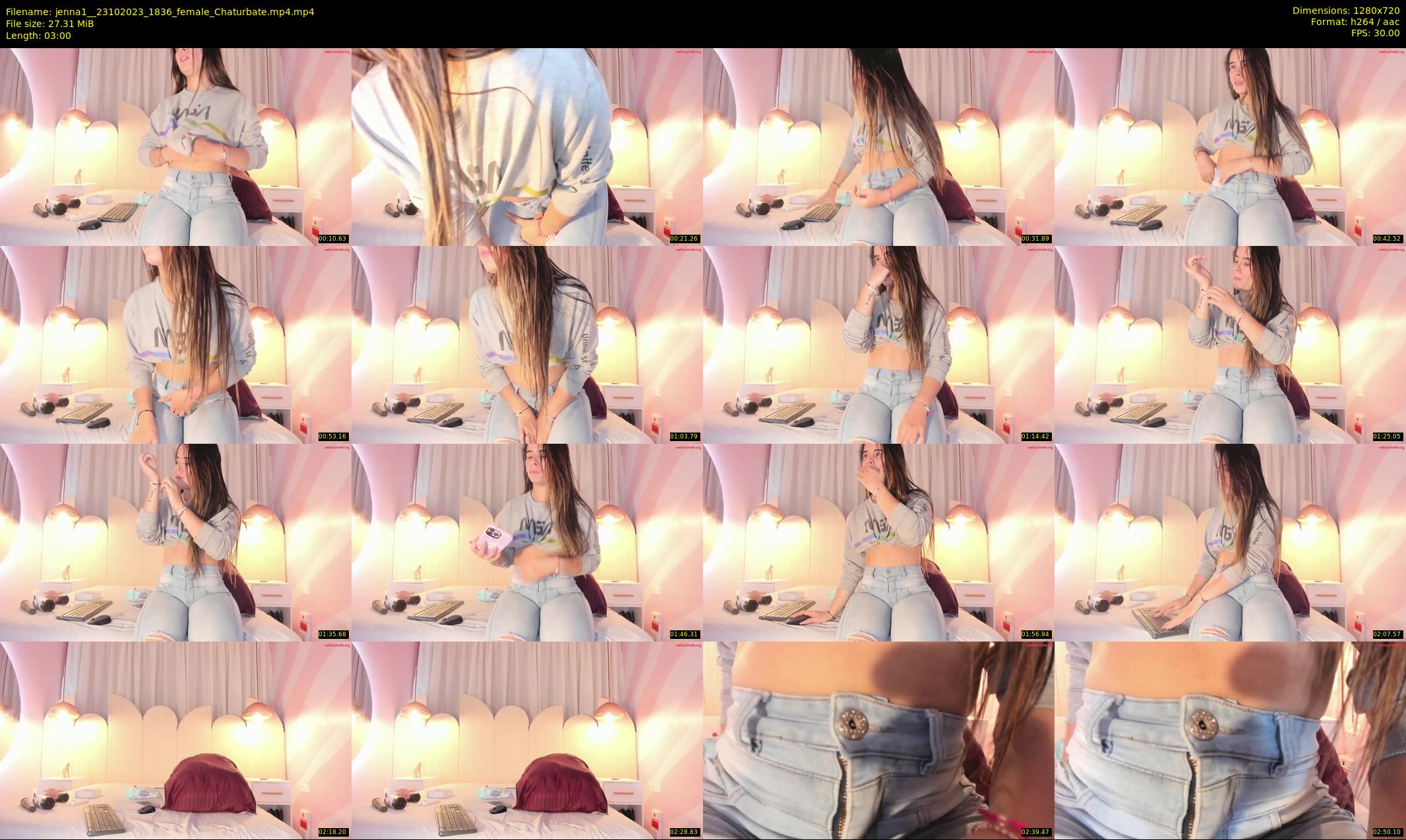 jenna1_ — 3 minute Chaturbate female cam show recording, 720p, Oct 23, 2023