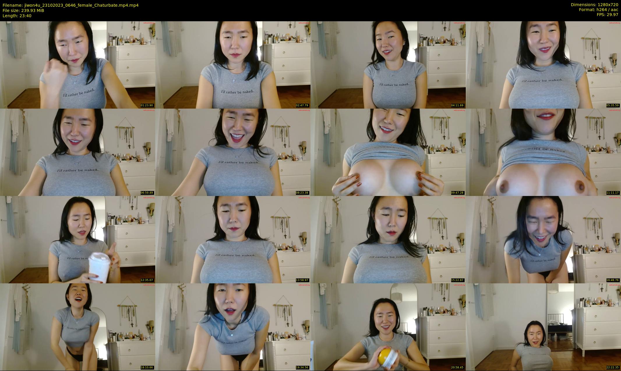 jiwon4u — 24 minute Chaturbate female cam show recording, 720p, Oct 23, 2023