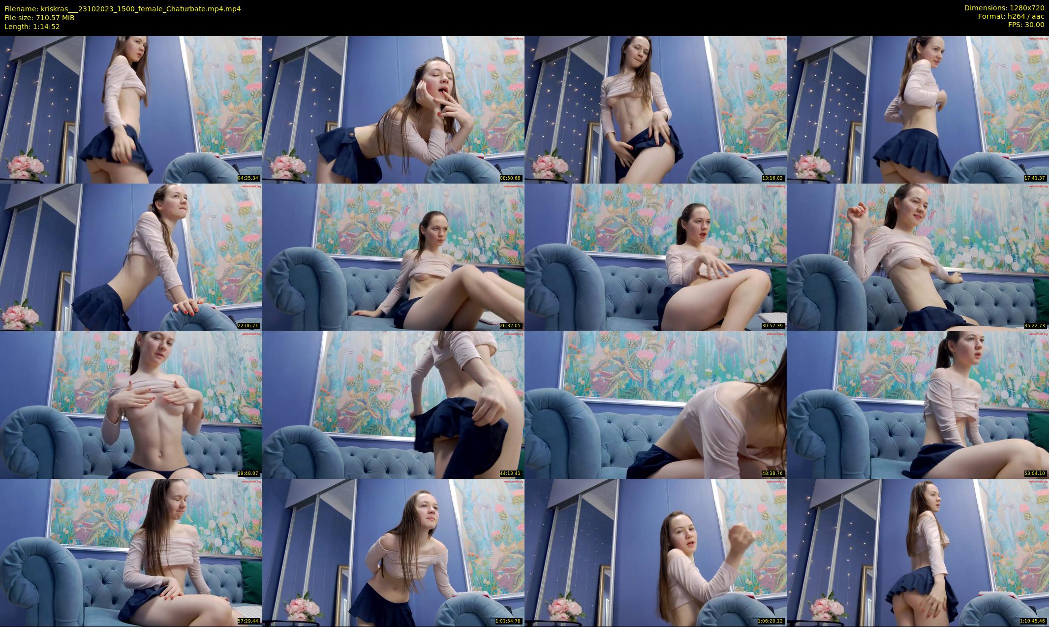 kriskras__ — 75 minute Chaturbate female cam show recording, 720p, Oct 23, 2023