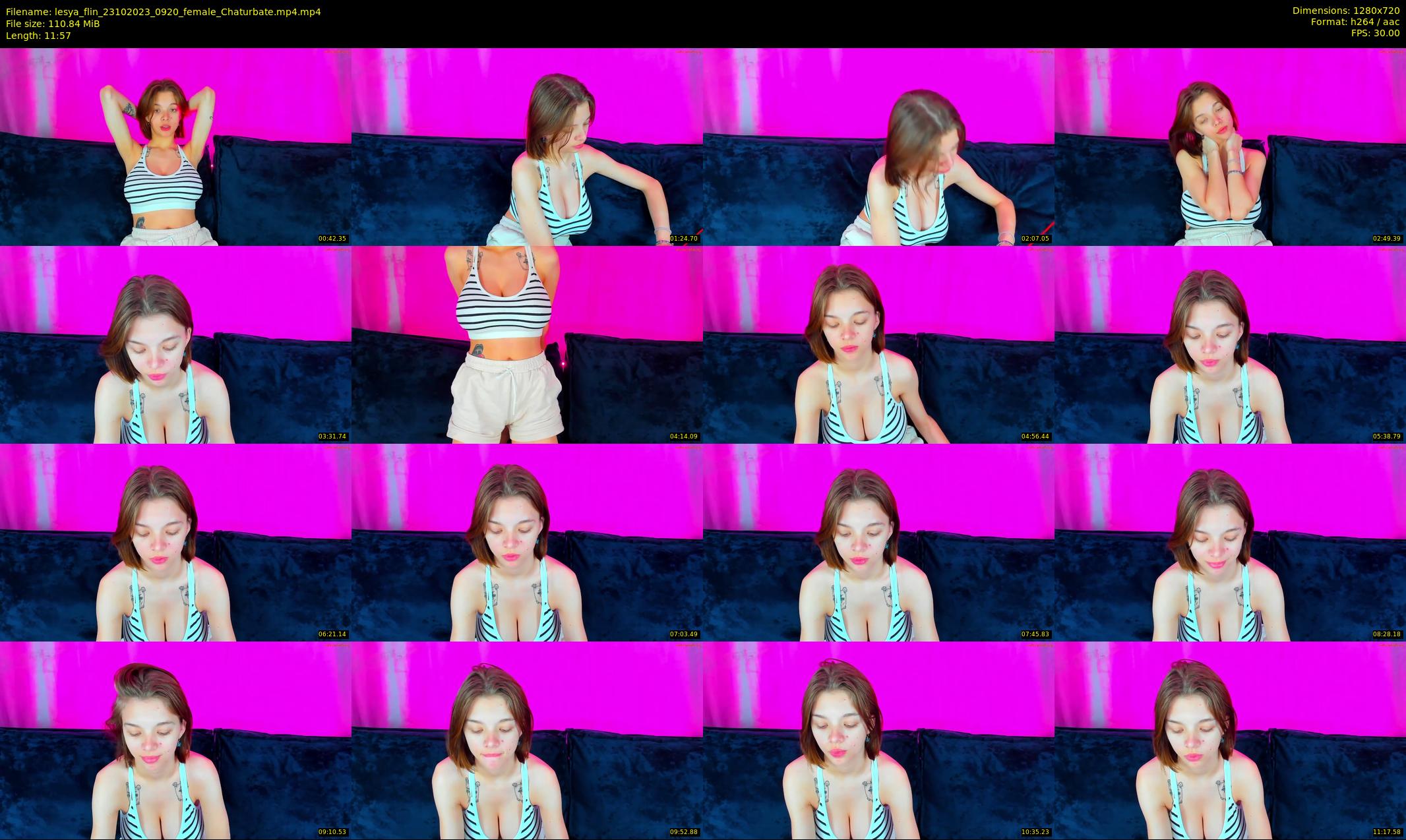 lesya_flin — 12 minute Chaturbate female cam show recording, 720p, Oct 23, 2023
