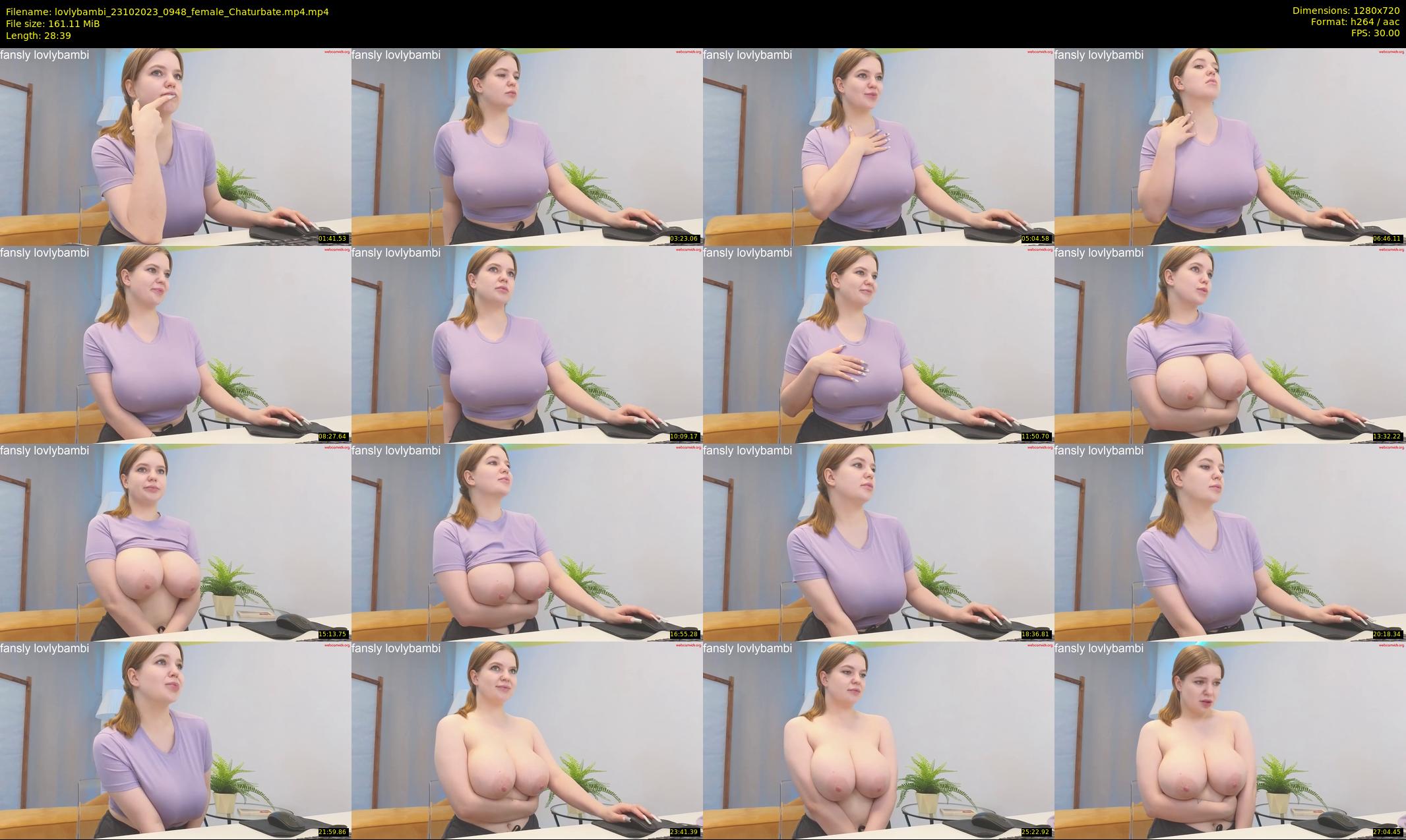 lovlybambi — 29 minute Chaturbate female cam show recording, 720p, Oct 23, 2023