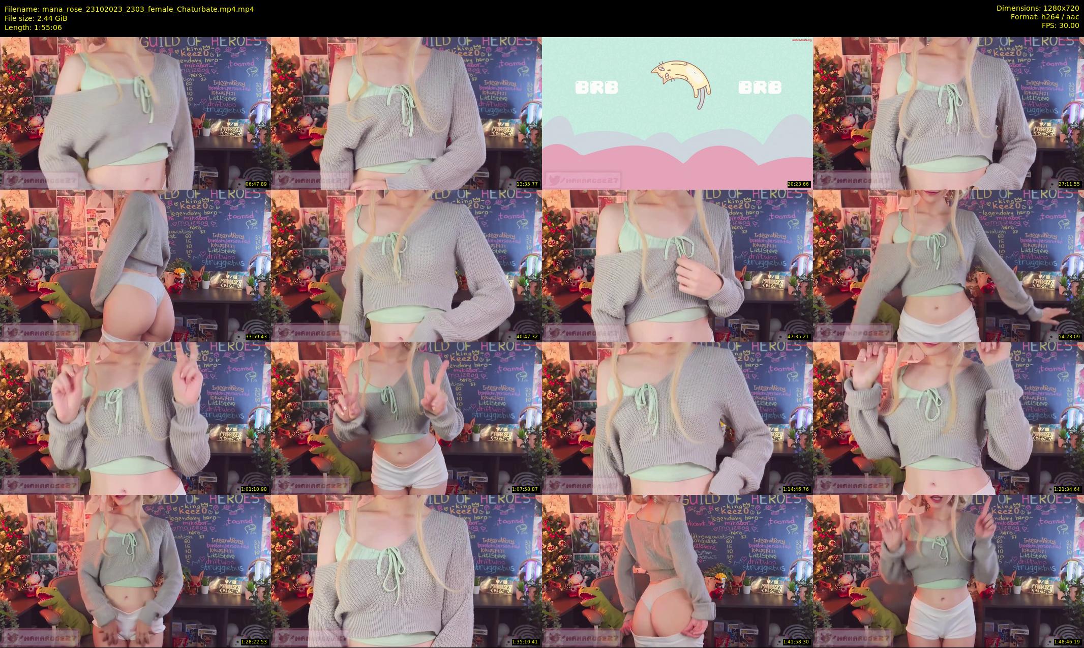 mana_rose — 116 minute Chaturbate female cam show recording, 720p, Oct 23, 2023