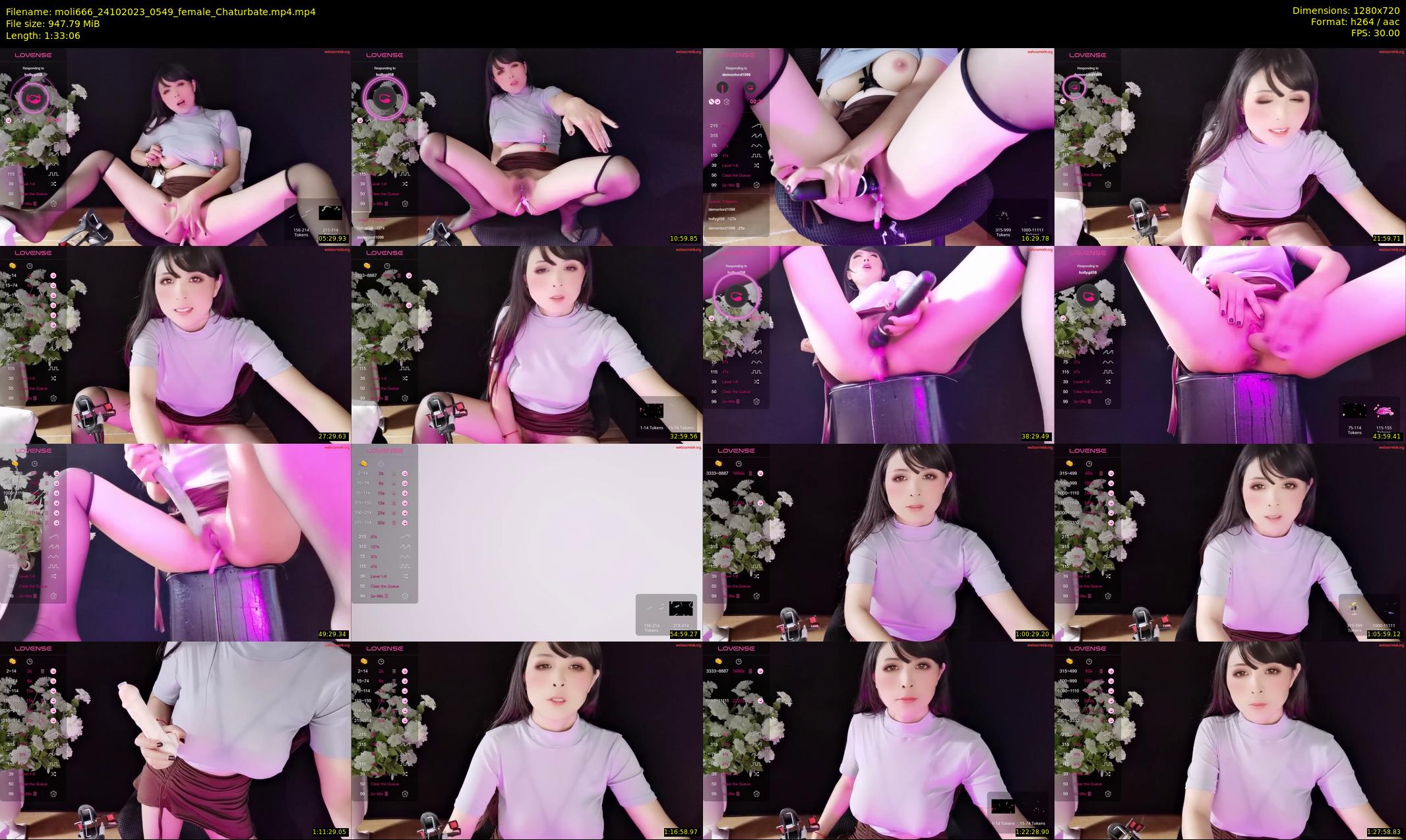 moli666 — 94 minute Chaturbate female cam show recording, 720p, Oct 24, 2023