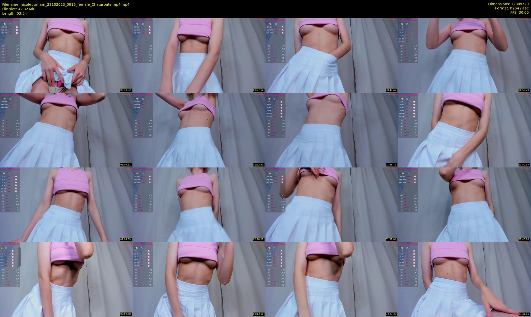 nicoledurham — 4 minute Chaturbate female cam show recording, 720p, Oct 23, 2023