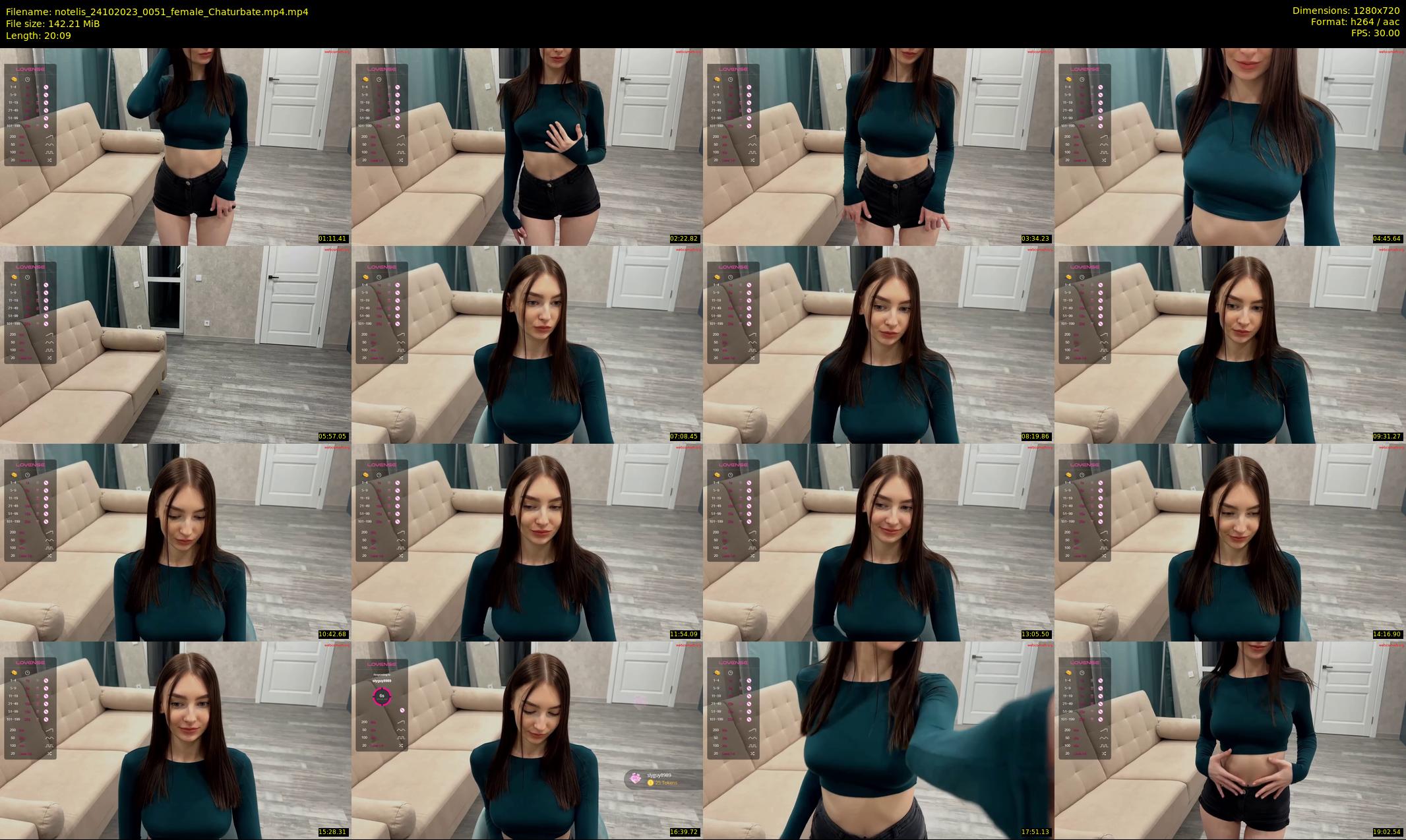 notelis — 21 minute Chaturbate female cam show recording, 720p, Oct 24, 2023