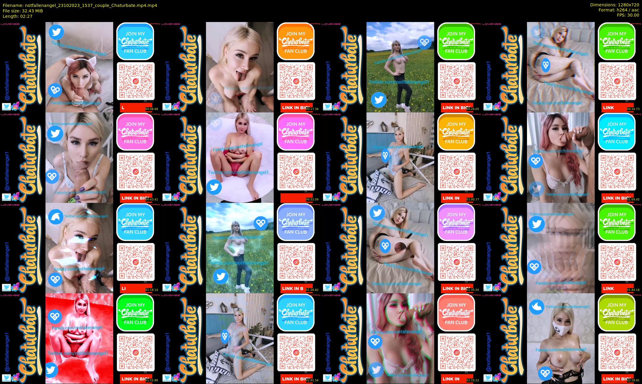 notfallenangel — 3 minute Chaturbate couple cam show recording, 720p, Oct 23, 2023