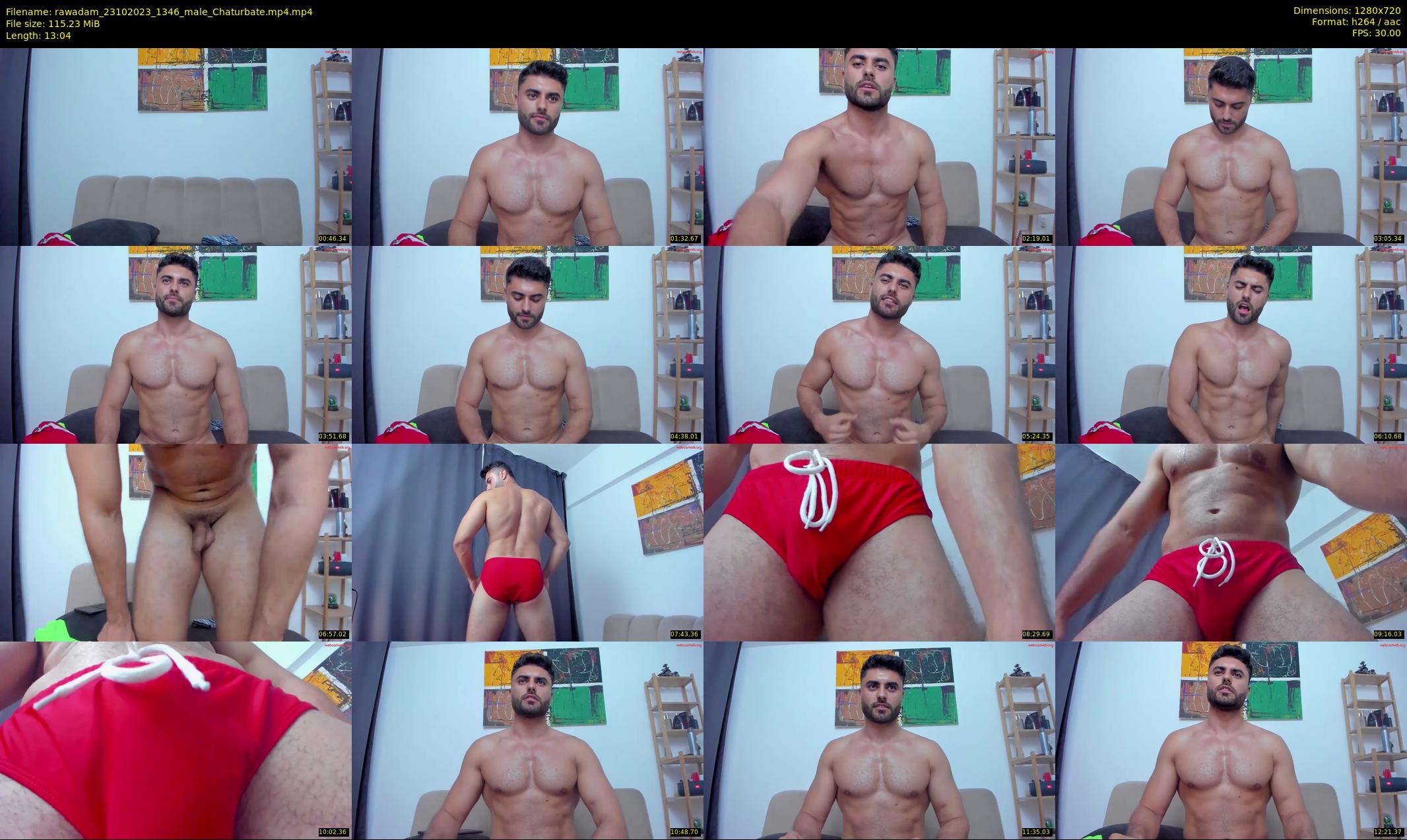 rawadam — 14 minute Chaturbate male cam show recording, 720p, Oct 23, 2023