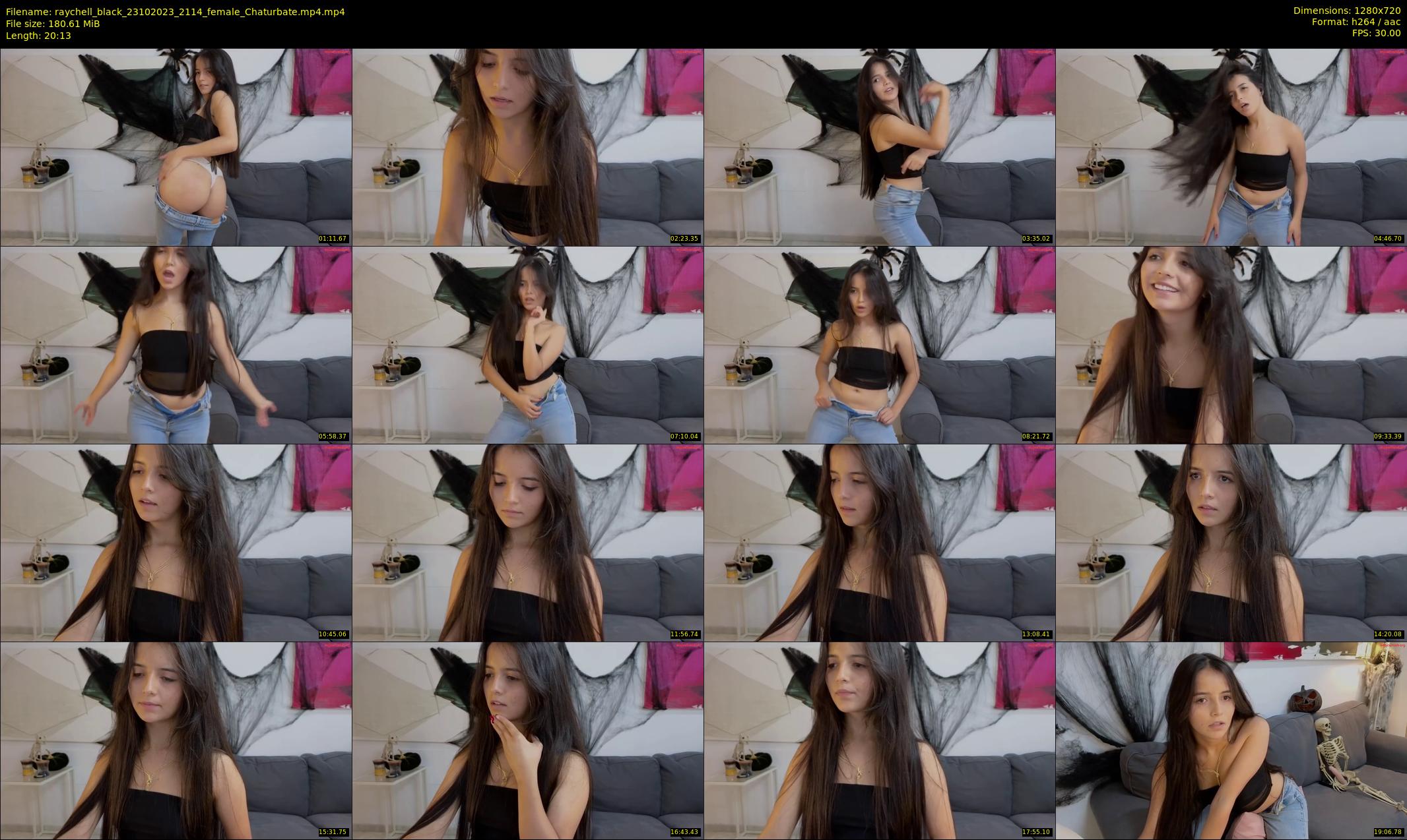 raychell_black — 21 minute Chaturbate female cam show recording, 720p, Oct 23, 2023