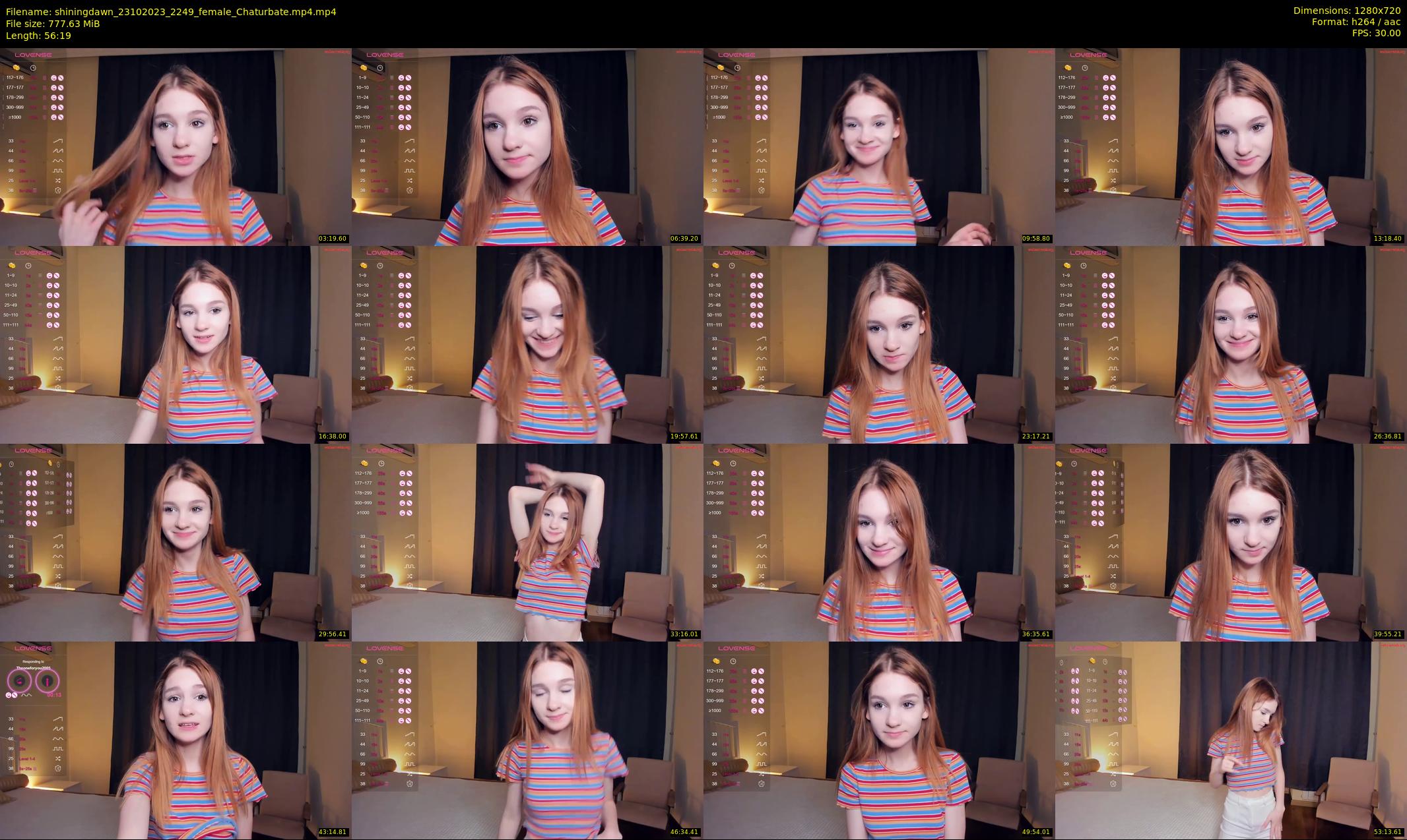 shiningdawn — 57 minute Chaturbate female cam show recording, 720p, Oct 23, 2023