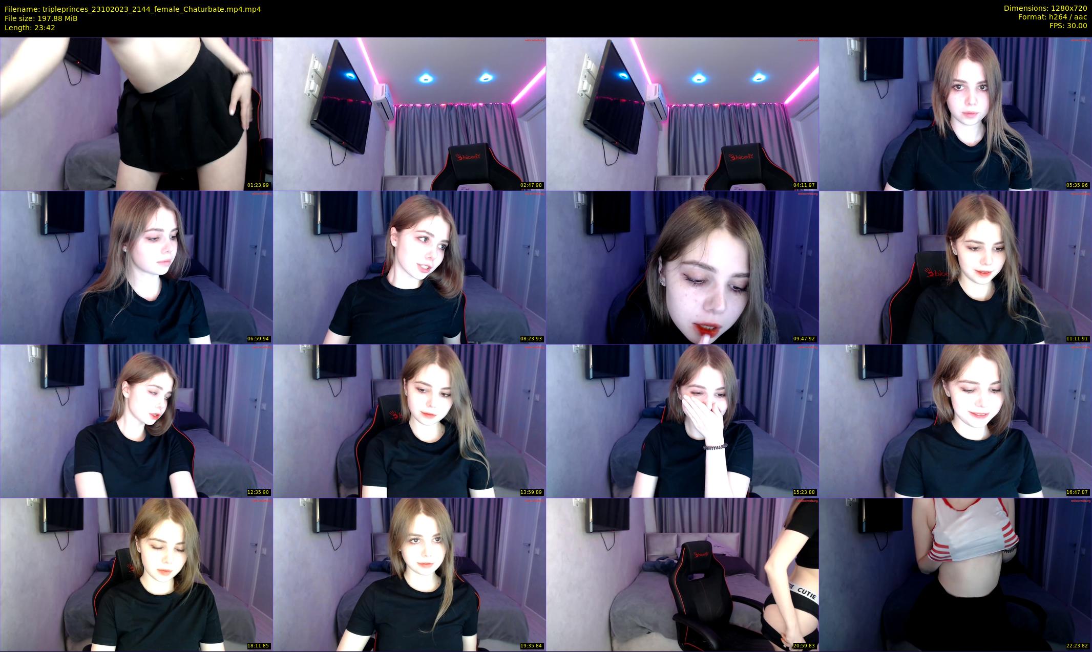 tripleprinces — 24 minute Chaturbate female cam show recording, 720p, Oct 23, 2023