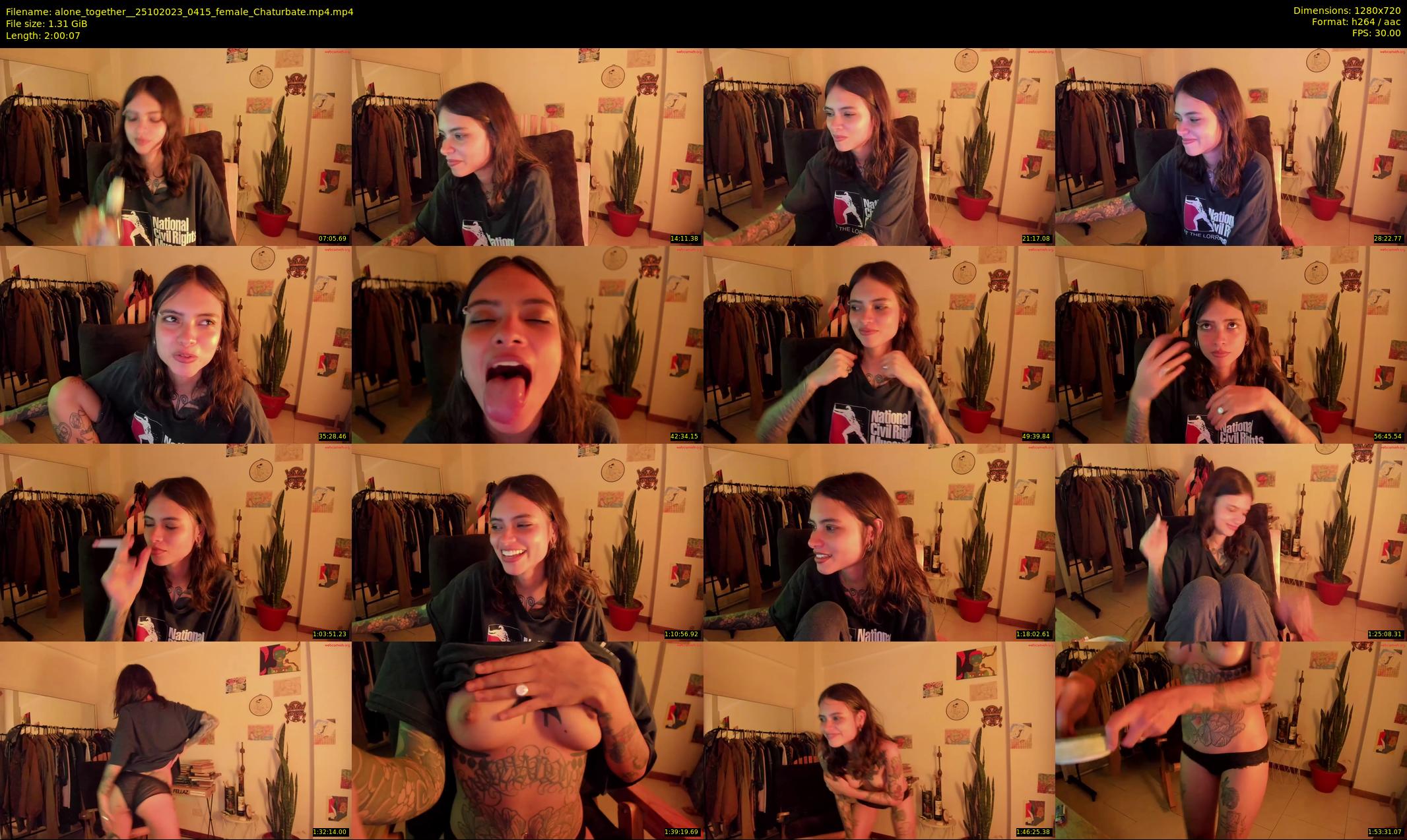 alone_together_ — 121 minute Chaturbate female cam show recording, 720p, Oct 25, 2023