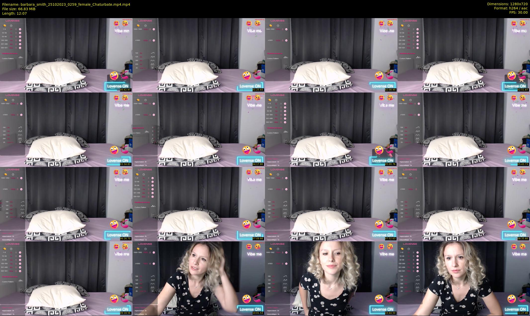 barbara_smith — 13 minute Chaturbate female cam show recording, 720p, Oct 25, 2023