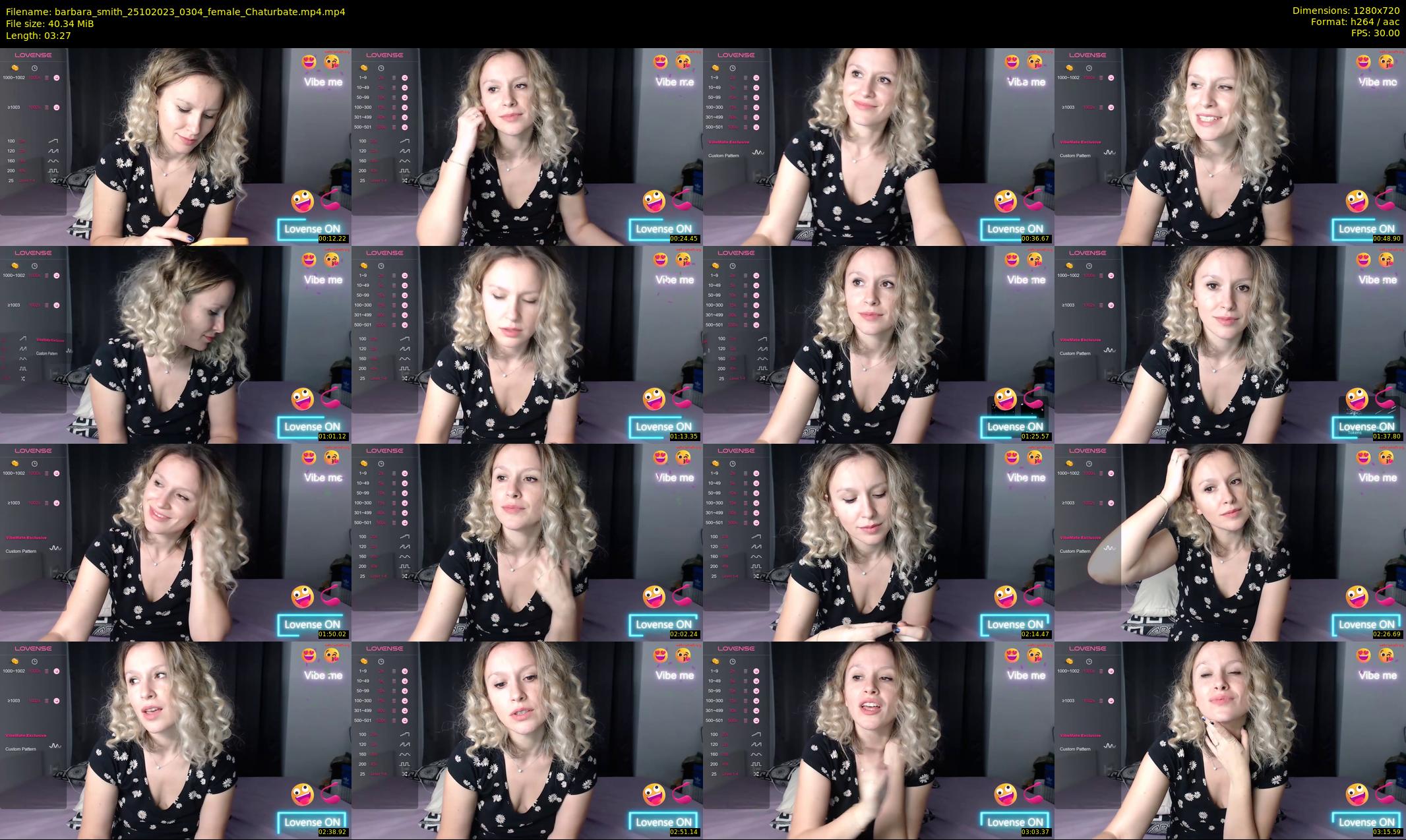 barbara_smith — 4 minute Chaturbate female cam show recording, 720p, Oct 25, 2023