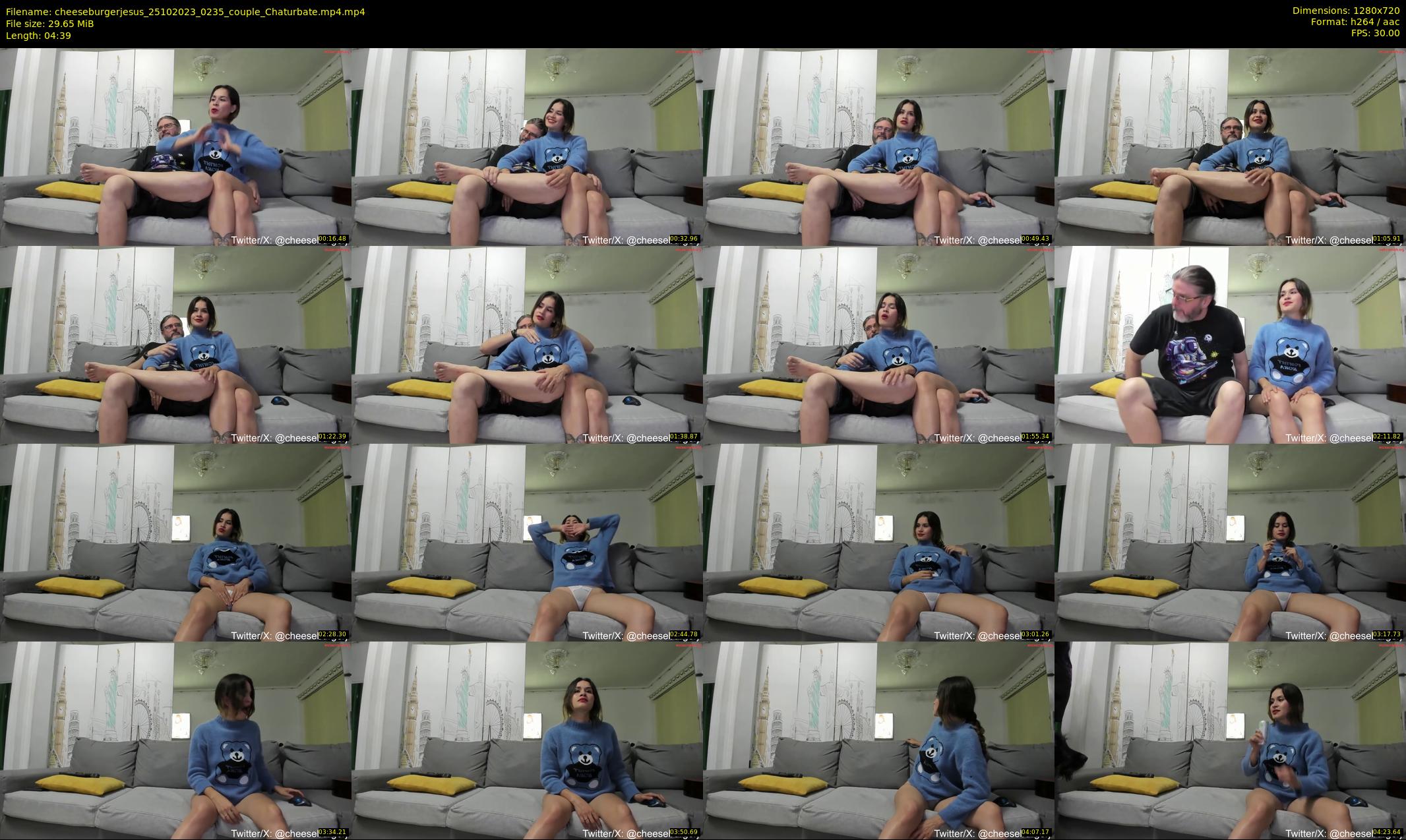 cheeseburgerjesus — 5 minute Chaturbate couple cam show recording, 720p, Oct 25, 2023