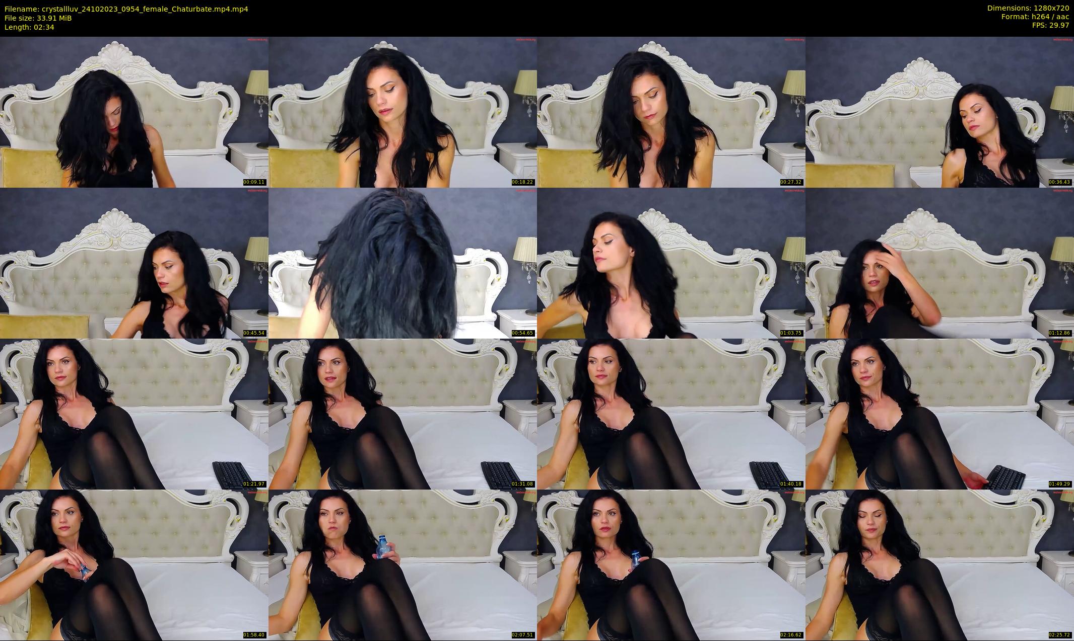 crystallluv — 3 minute Chaturbate female cam show recording, 720p, Oct 24, 2023