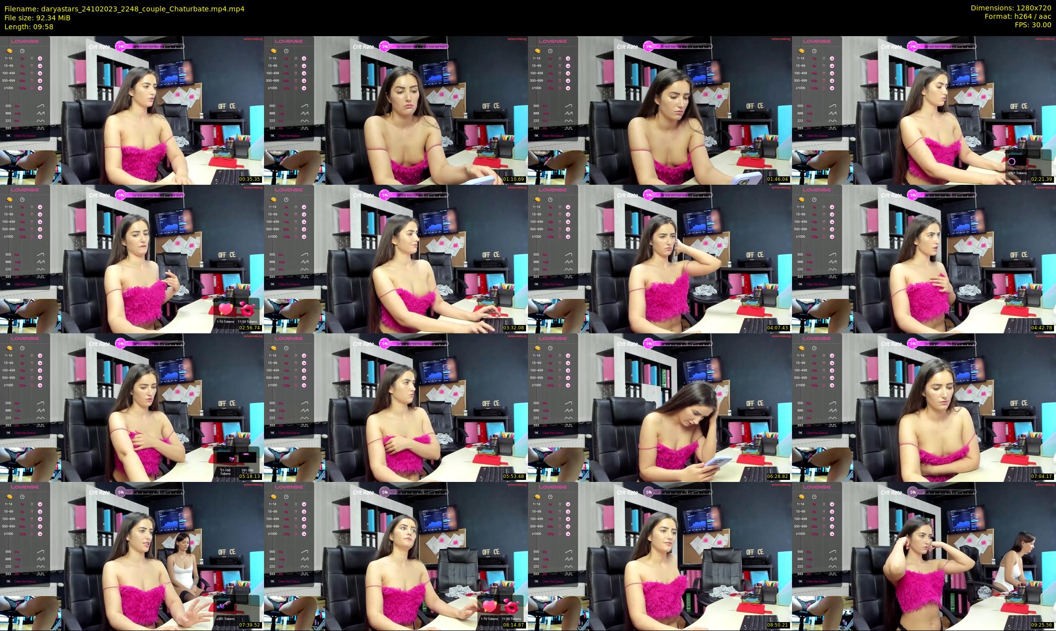 daryastars — 10 minute Chaturbate couple cam show recording, 720p, Oct 24, 2023