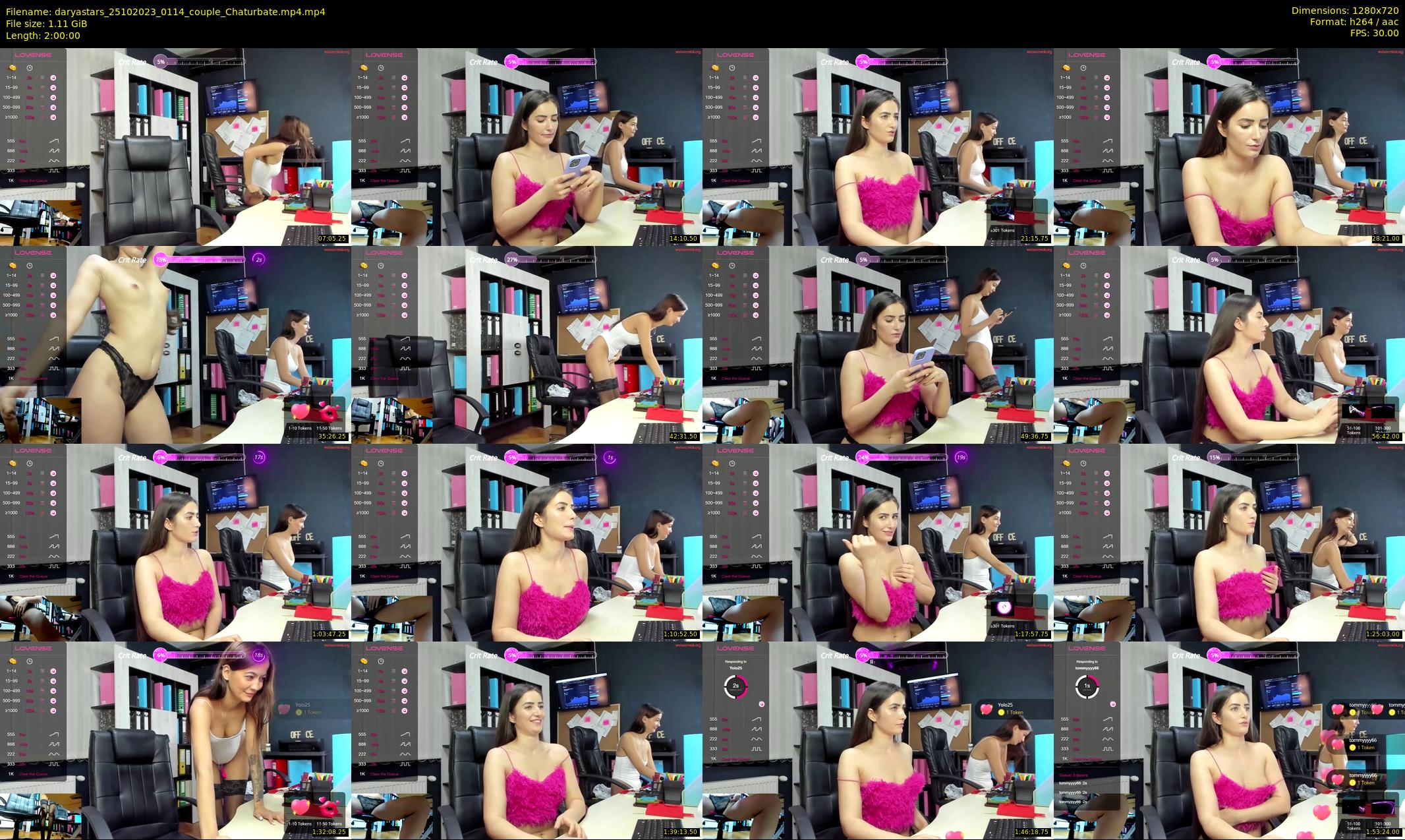 daryastars — 120 minute Chaturbate couple cam show recording, 720p, Oct 25, 2023