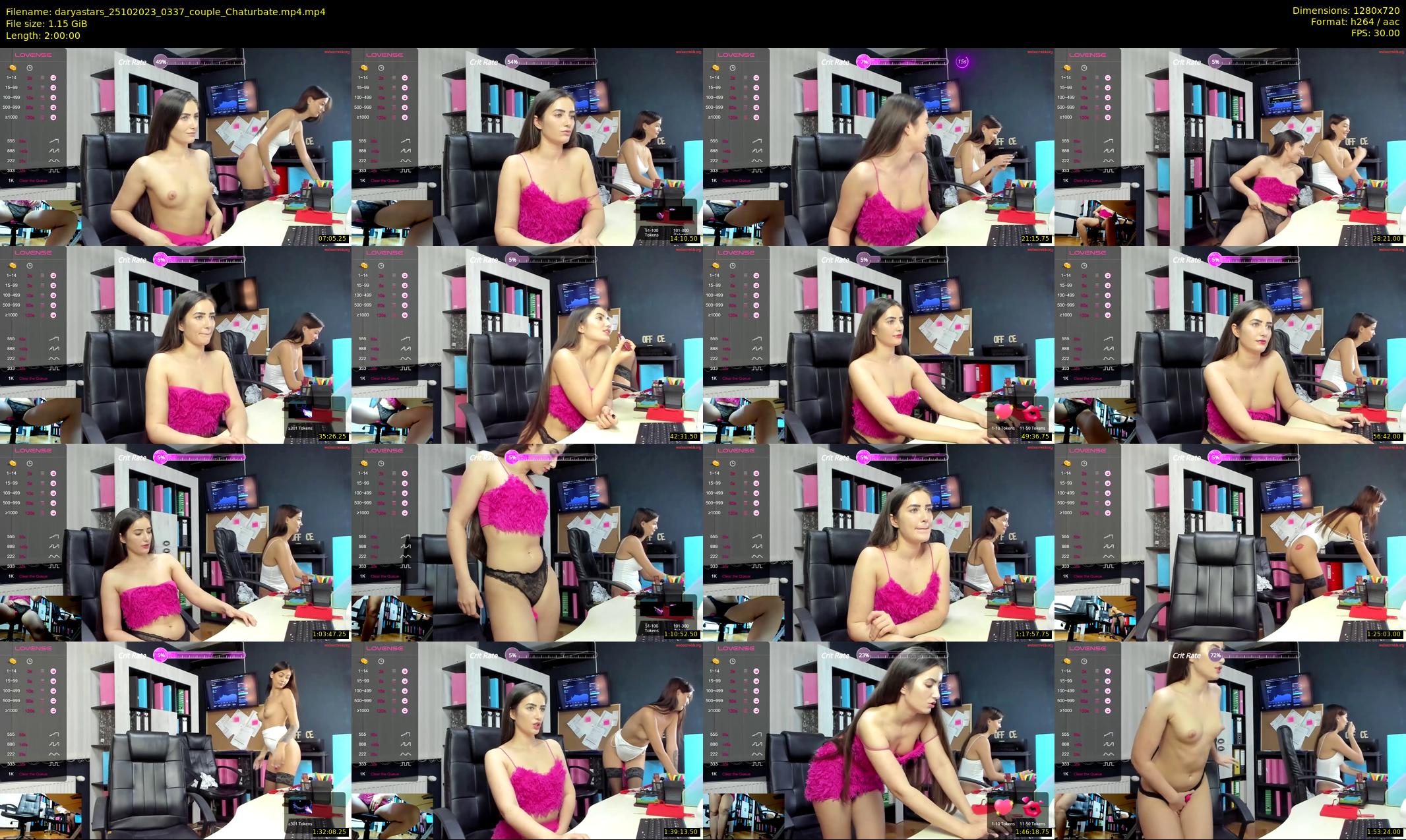 daryastars — 120 minute Chaturbate couple cam show recording, 720p, Oct 25, 2023