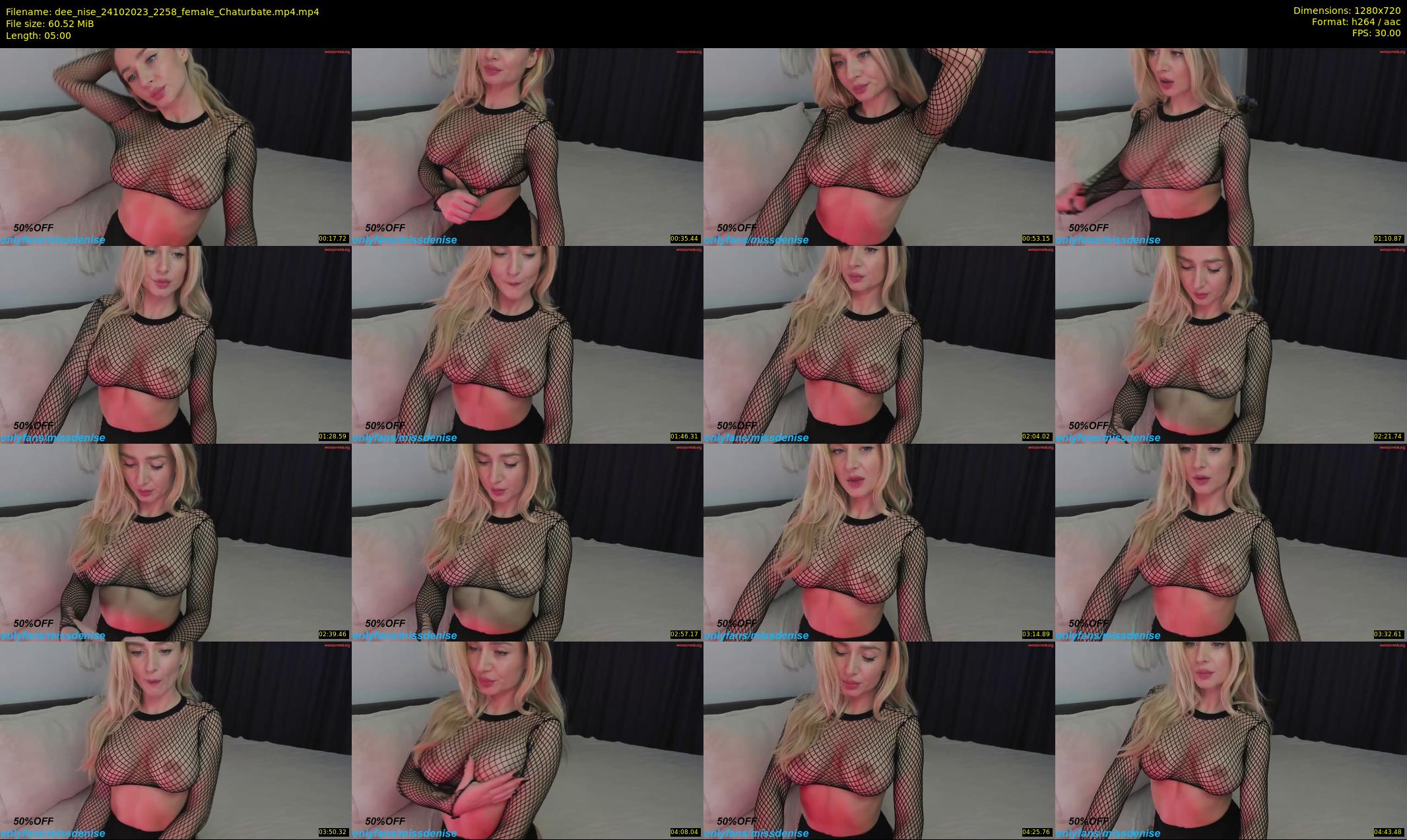 dee_nise — 5 minute Chaturbate female cam show recording, 720p, Oct 24, 2023