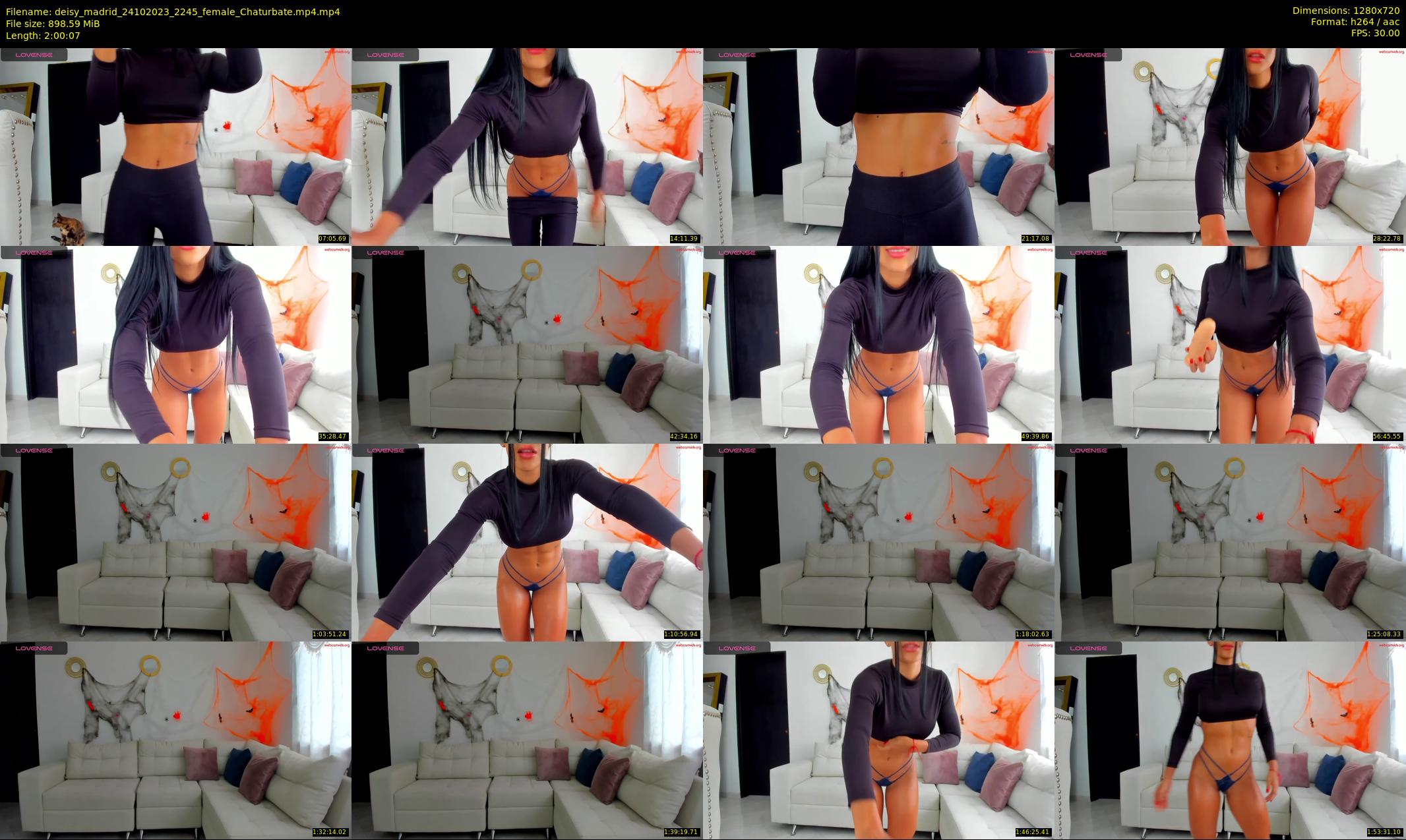 deisy_madrid — 121 minute Chaturbate female cam show recording, 720p, Oct 24, 2023
