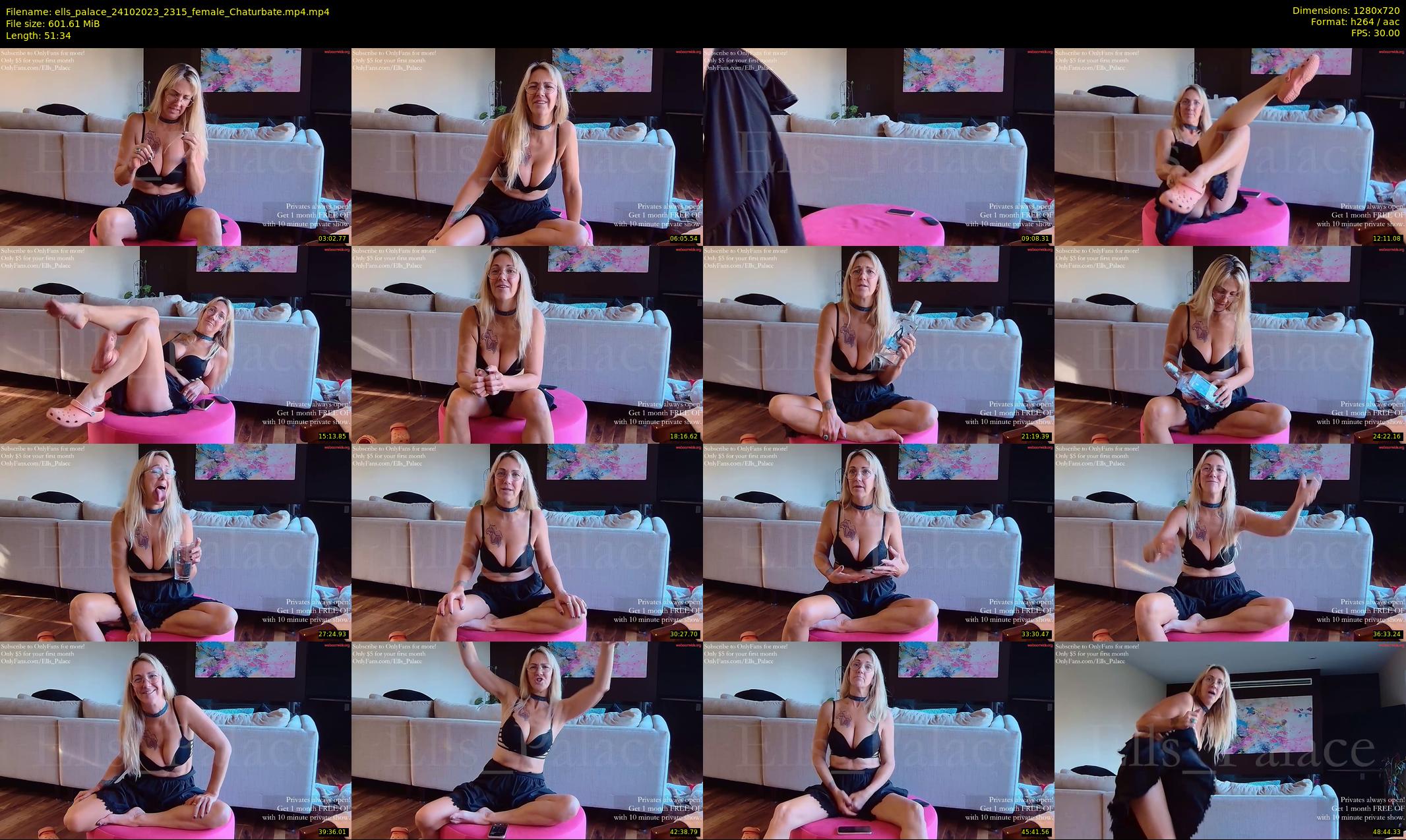ells_palace — 52 minute Chaturbate female cam show recording, 720p, Oct 24, 2023