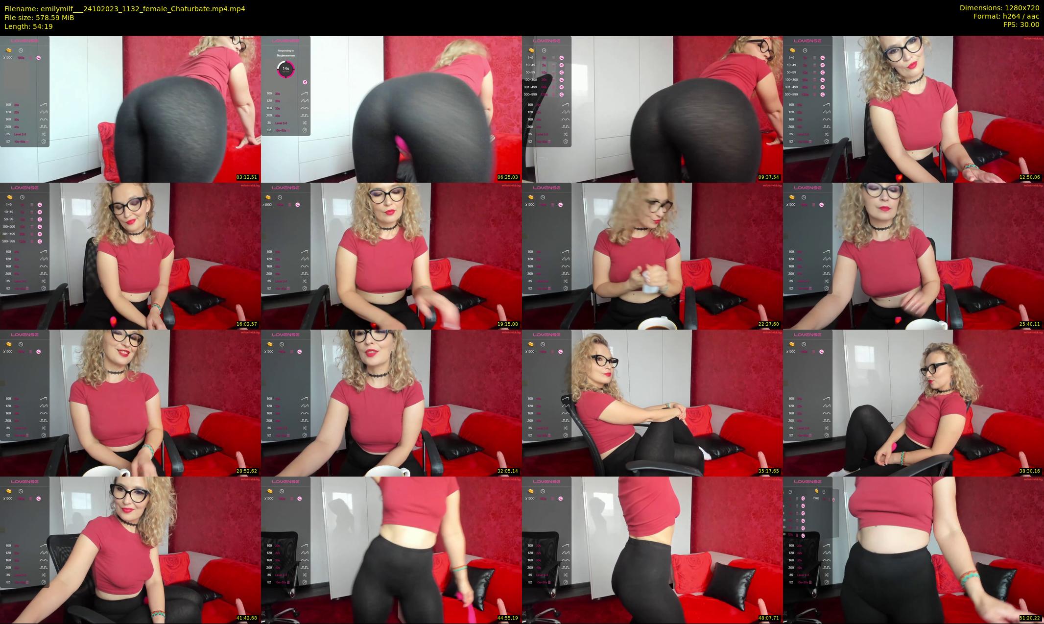 emilymilf__ — 55 minute Chaturbate female cam show recording, 720p, Oct 24, 2023