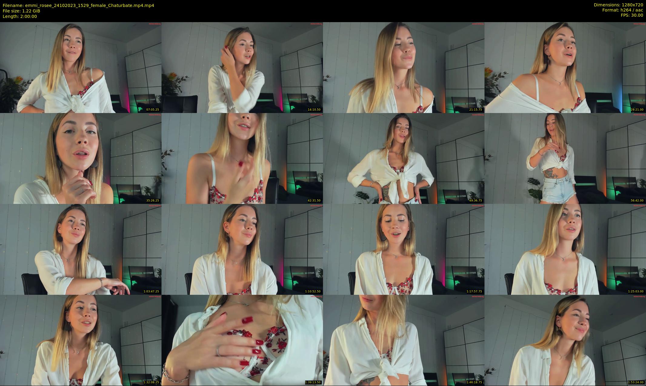 emmi_rosee — 120 minute Chaturbate female cam show recording, 720p, Oct 24, 2023