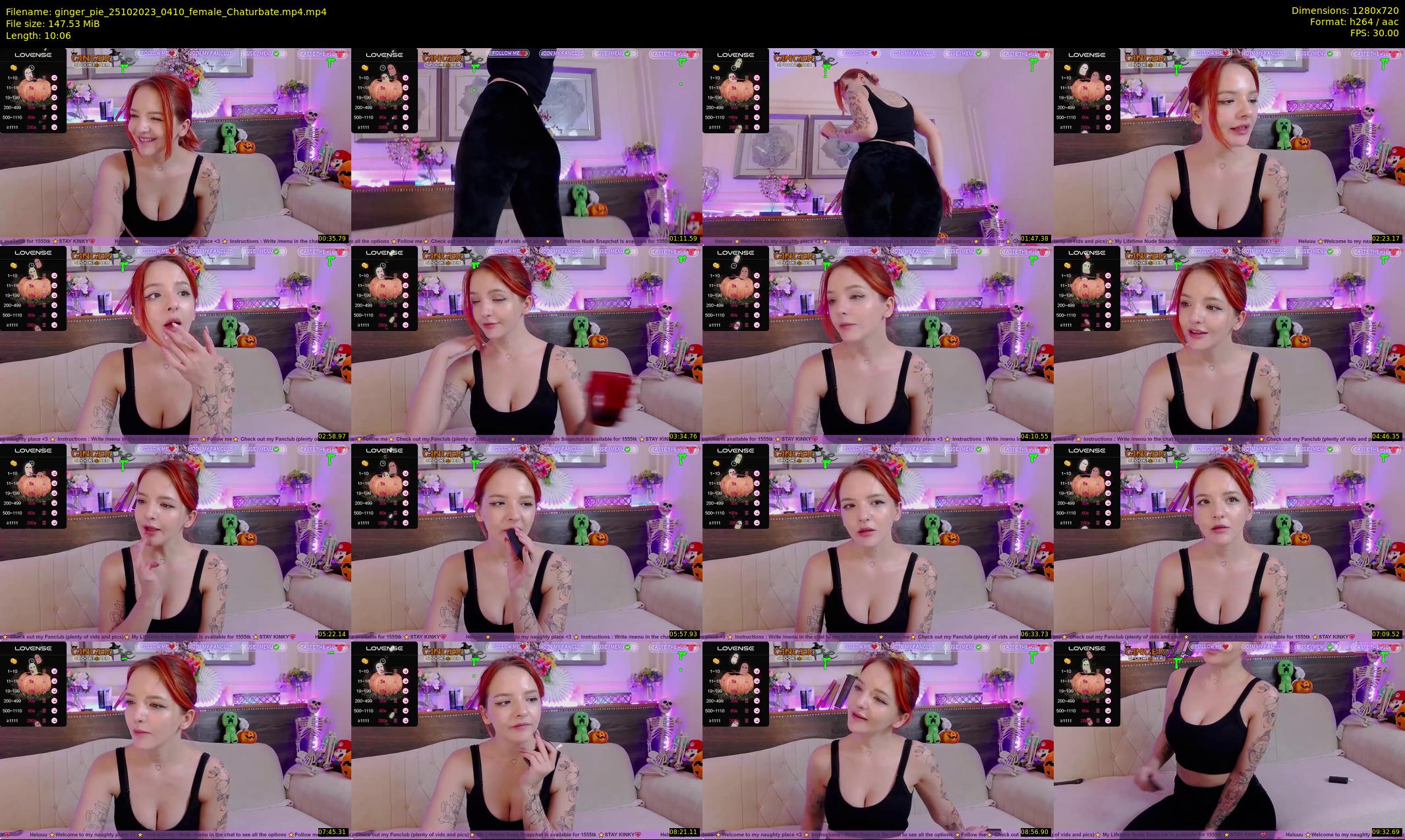 ginger_pie — 11 minute Chaturbate female cam show recording, 720p, Oct 25, 2023