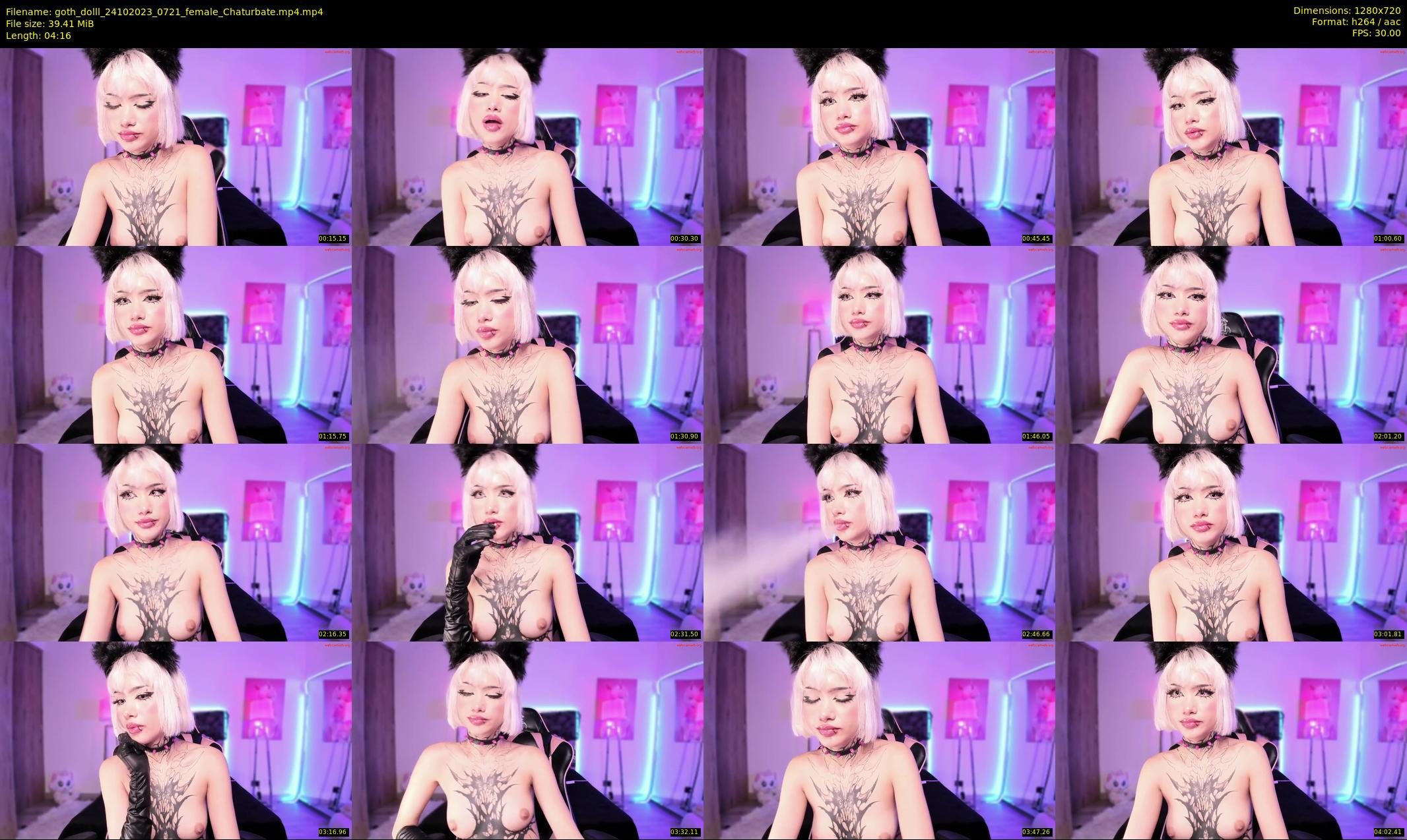 goth_dolll — 5 minute Chaturbate female cam show recording, 720p, Oct 24, 2023