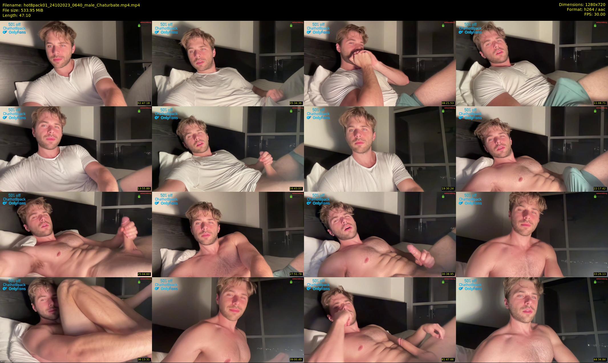 hot8pack01 — 48 minute Chaturbate male cam show recording, 720p, Oct 24, 2023