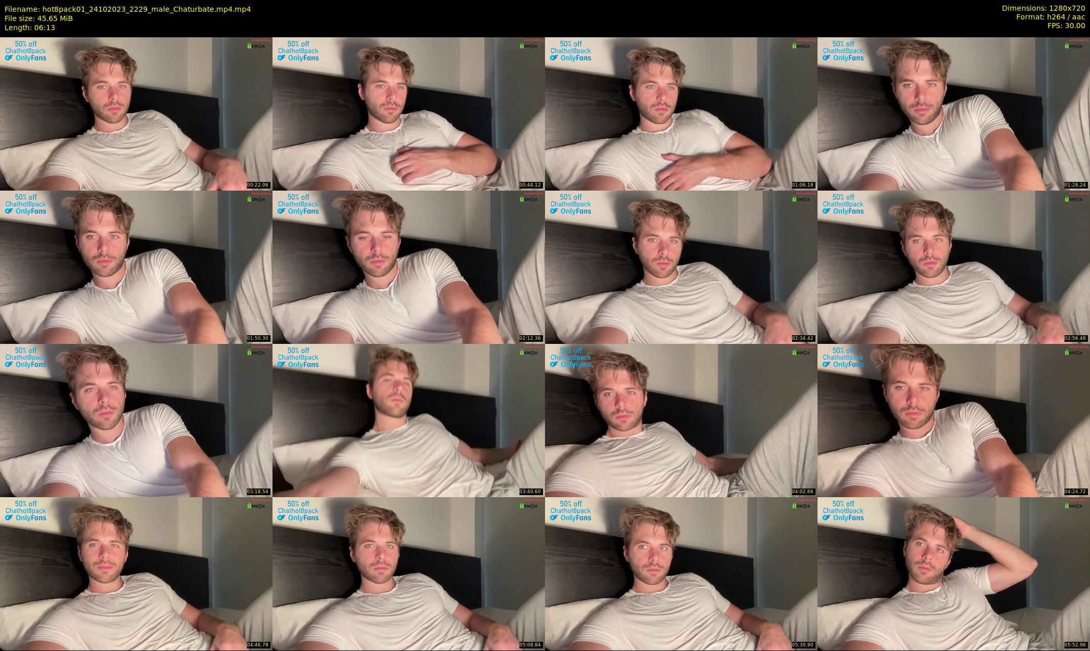 hot8pack01 — 7 minute Chaturbate male cam show recording, 720p, Oct 24, 2023