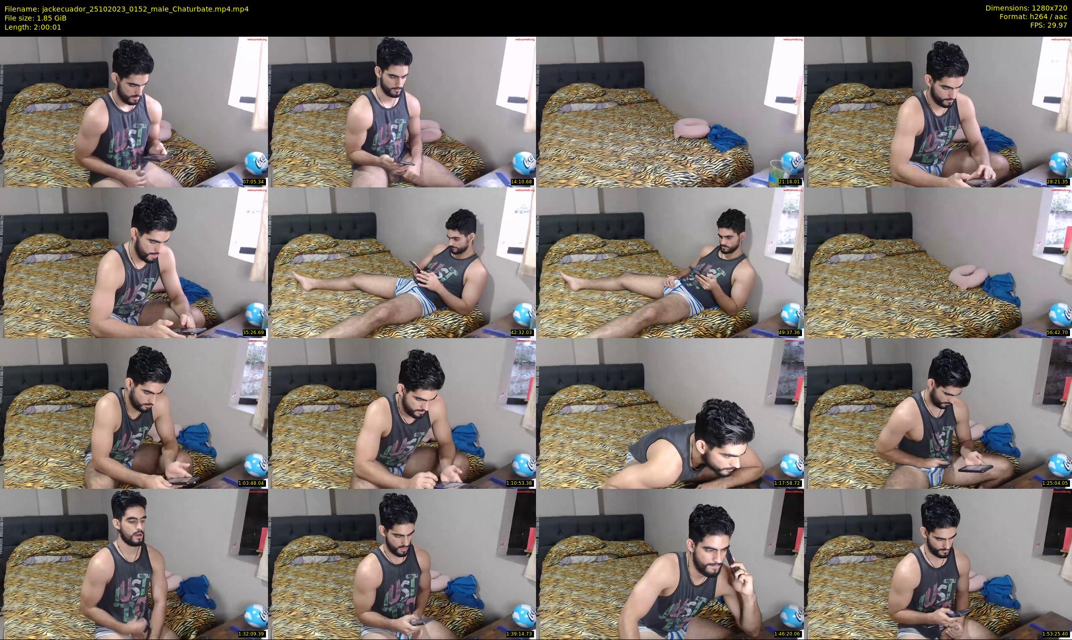 jackecuador — 121 minute Chaturbate male cam show recording, 720p, Oct 25, 2023