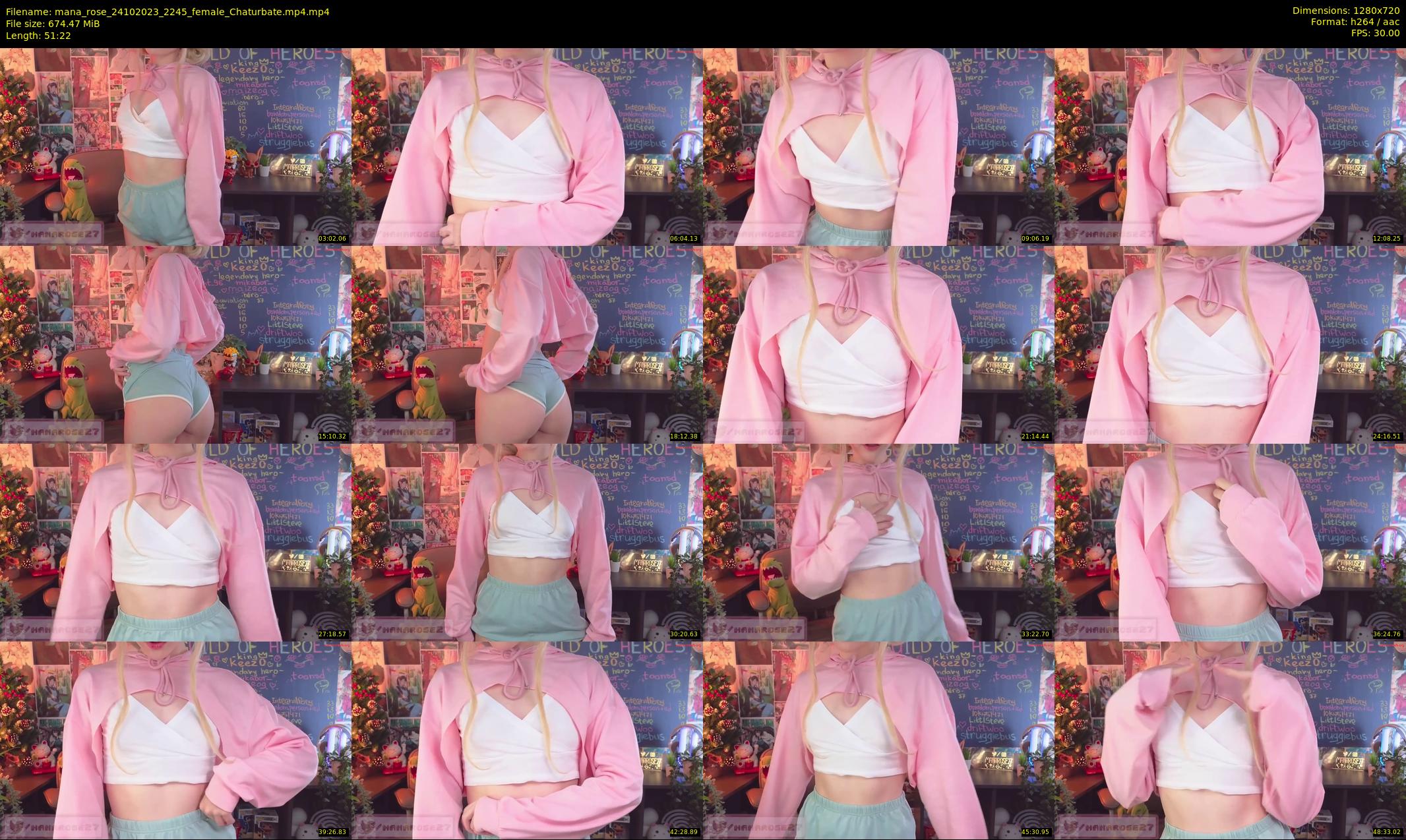 mana_rose — 52 minute Chaturbate female cam show recording, 720p, Oct 24, 2023
