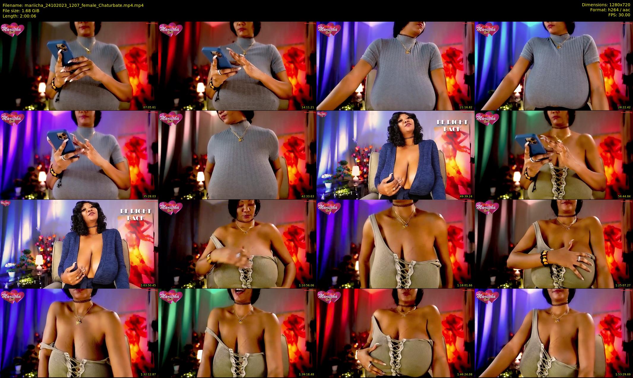 mariicha — 121 minute Chaturbate female cam show recording, 720p, Oct 24, 2023