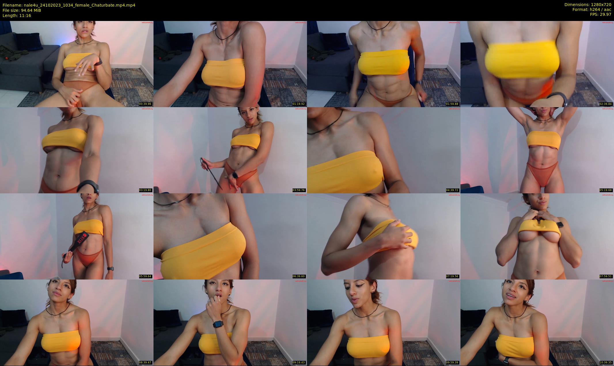 nale4u — 12 minute Chaturbate female cam show recording, 720p, Oct 24, 2023