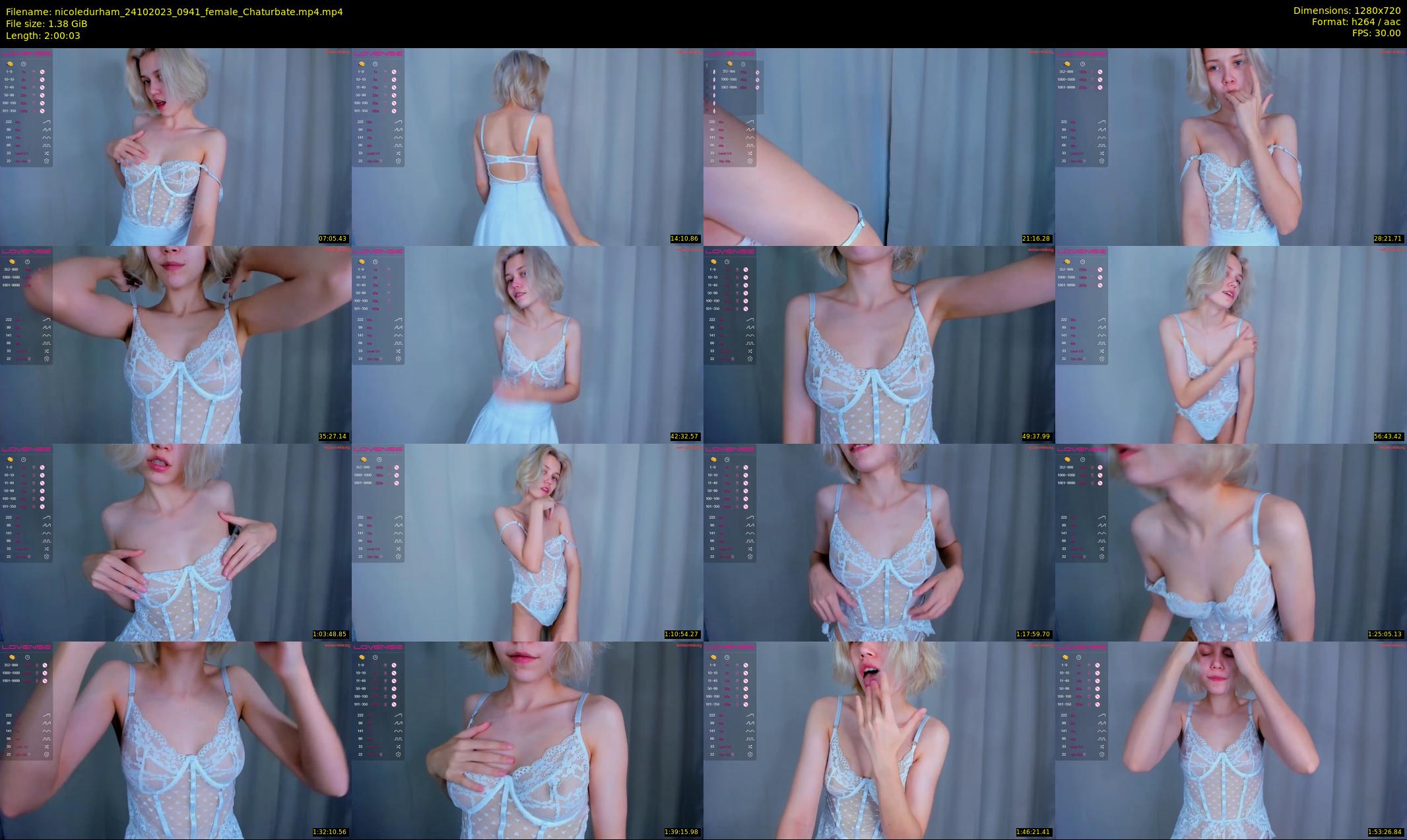 nicoledurham — 121 minute Chaturbate female cam show recording, 720p, Oct 24, 2023