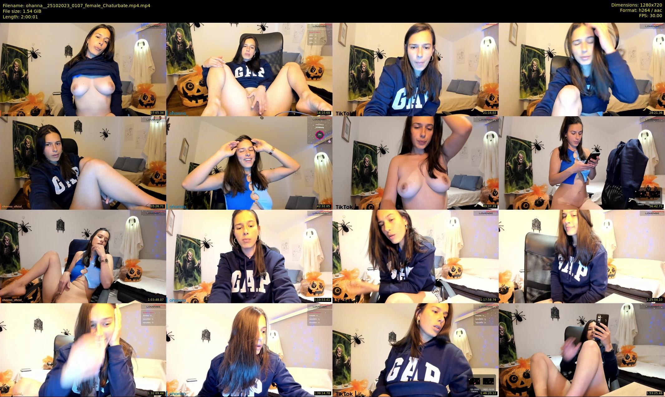 ohanna_ — 121 minute Chaturbate female cam show recording, 720p, Oct 25, 2023