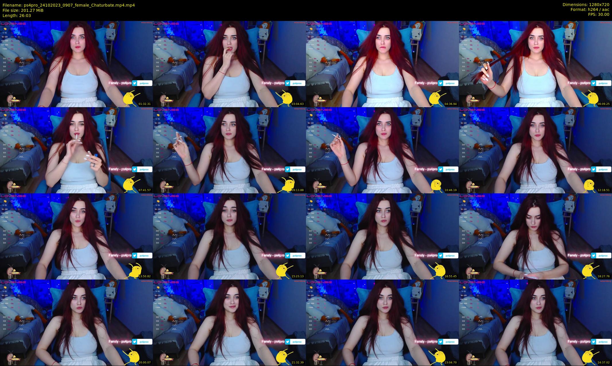 ps4pro — 27 minute Chaturbate female cam show recording, 720p, Oct 24, 2023