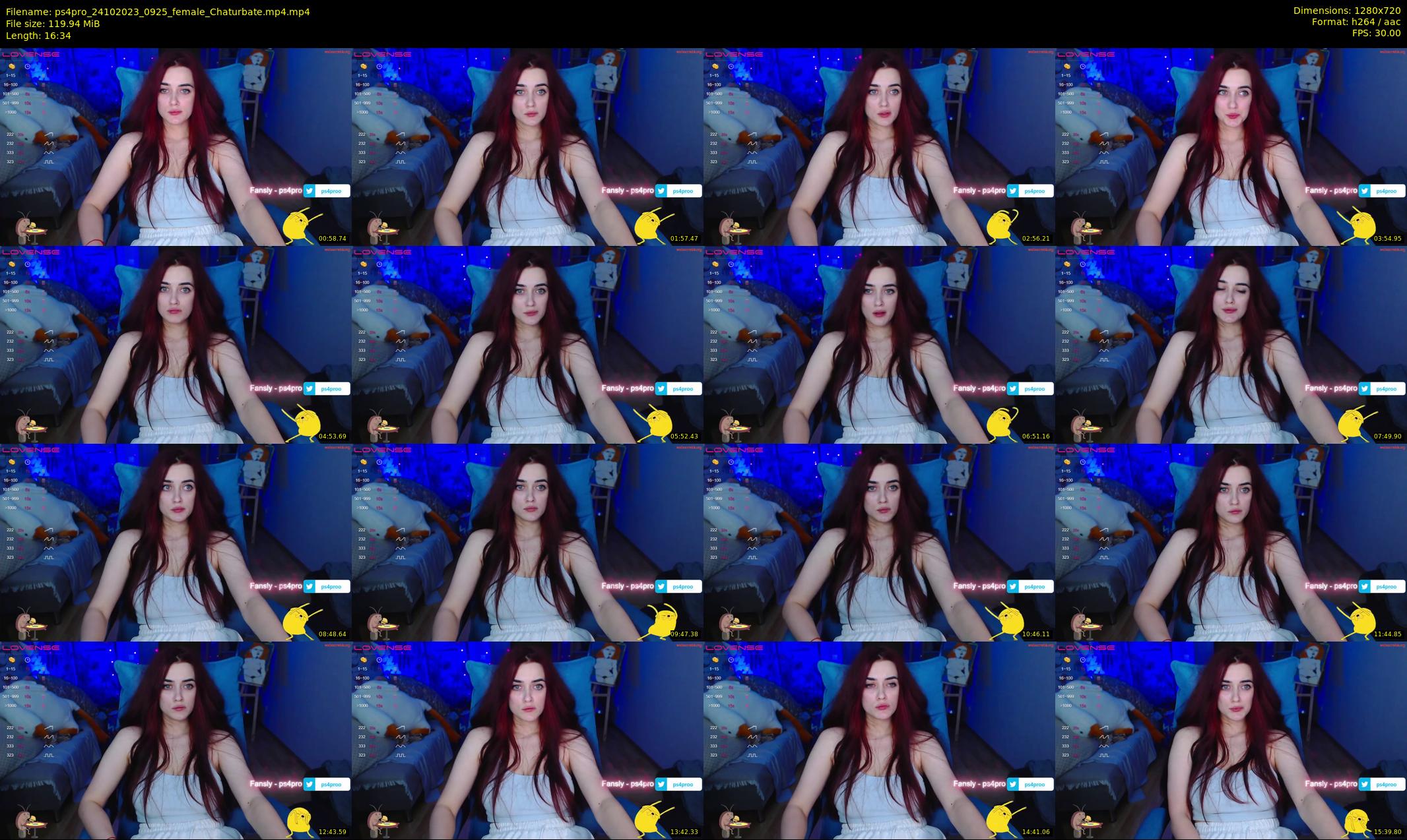 ps4pro — 17 minute Chaturbate female cam show recording, 720p, Oct 24, 2023