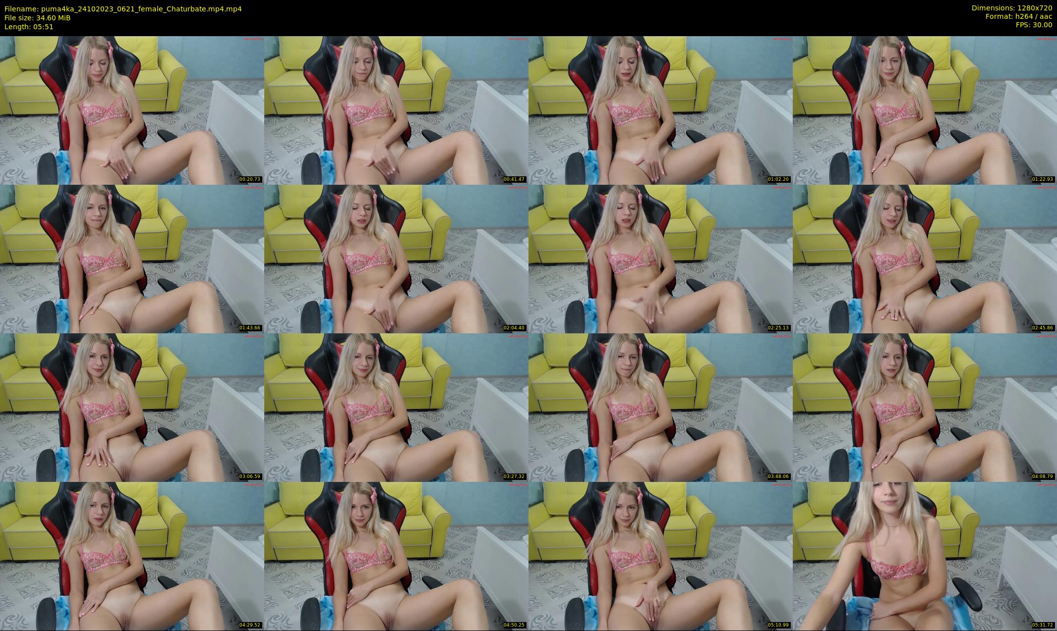 puma4ka — 6 minute Chaturbate female cam show recording, 720p, Oct 24, 2023