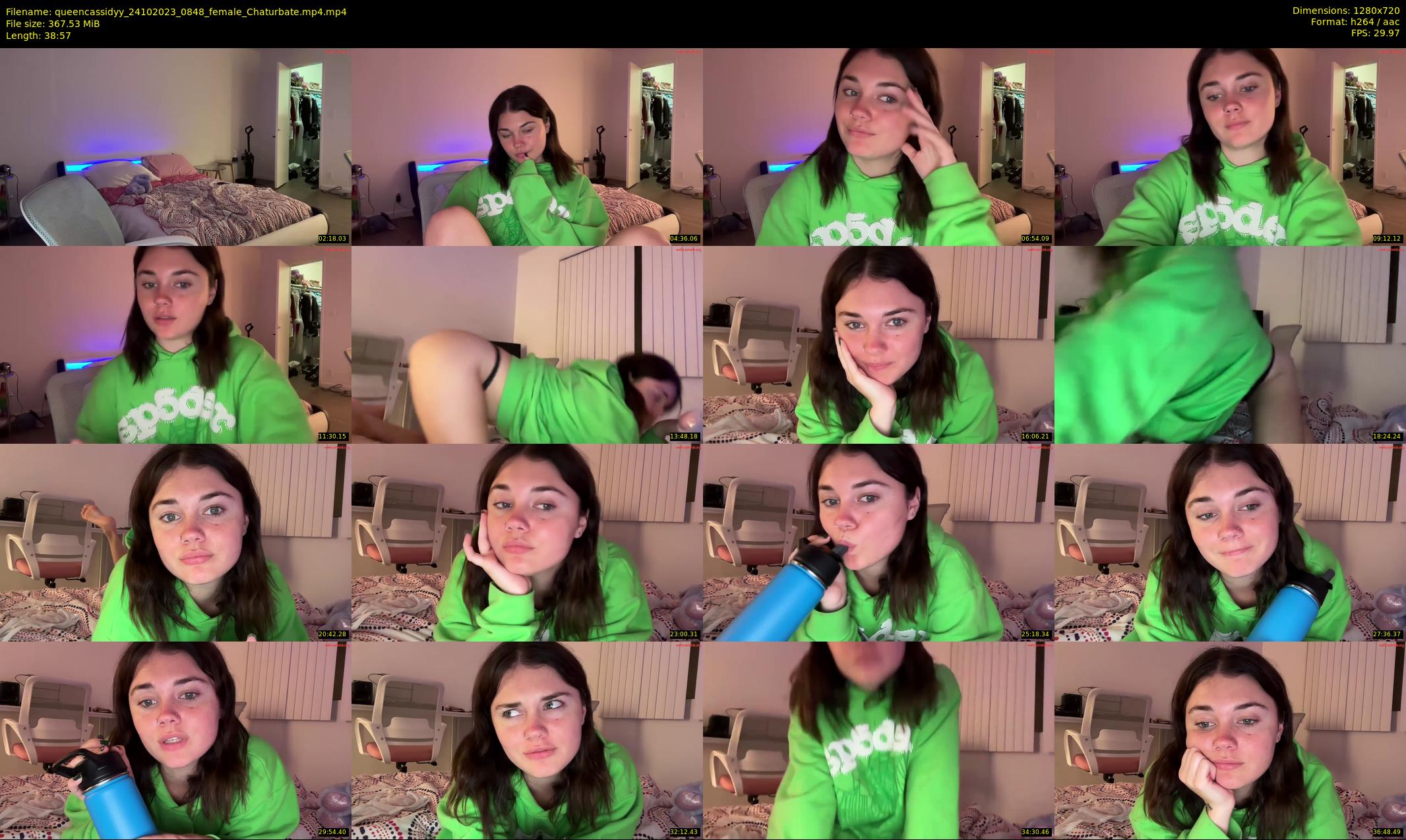 queencassidyy — 39 minute Chaturbate female cam show recording, 720p, Oct 24, 2023