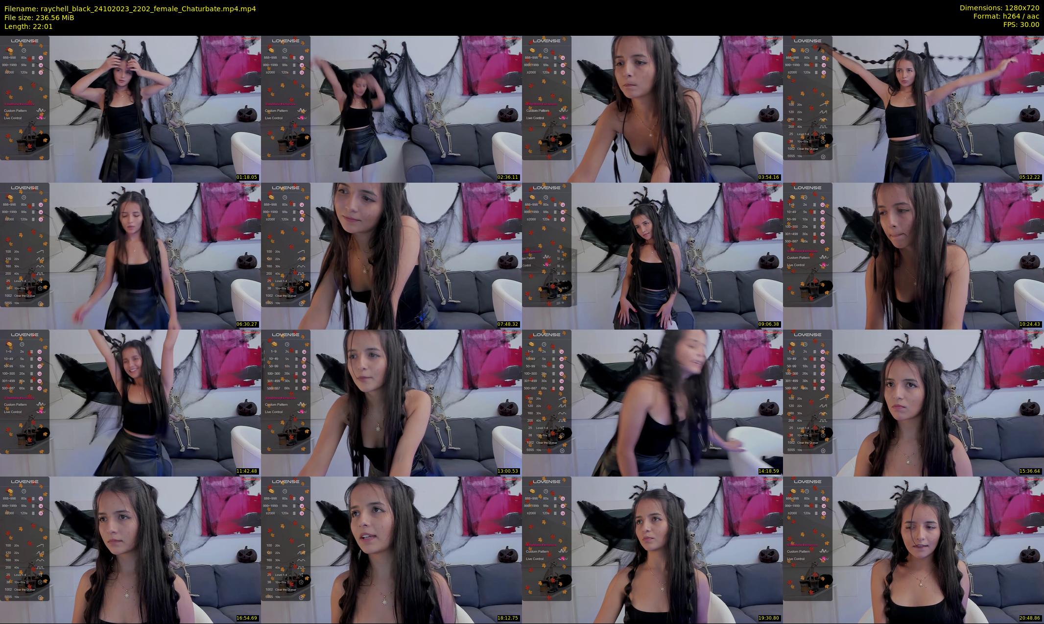 raychell_black — 23 minute Chaturbate female cam show recording, 720p, Oct 24, 2023