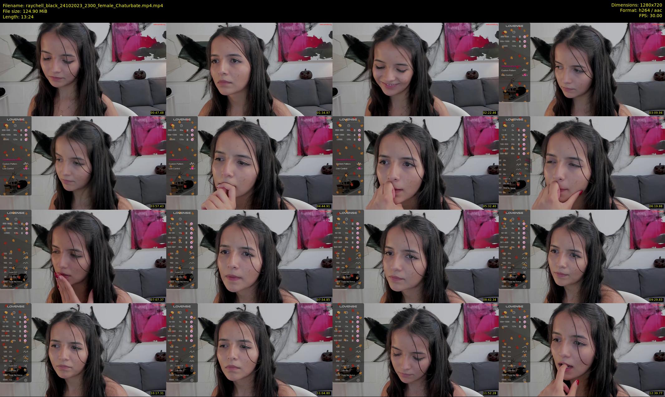 raychell_black — 14 minute Chaturbate female cam show recording, 720p, Oct 24, 2023