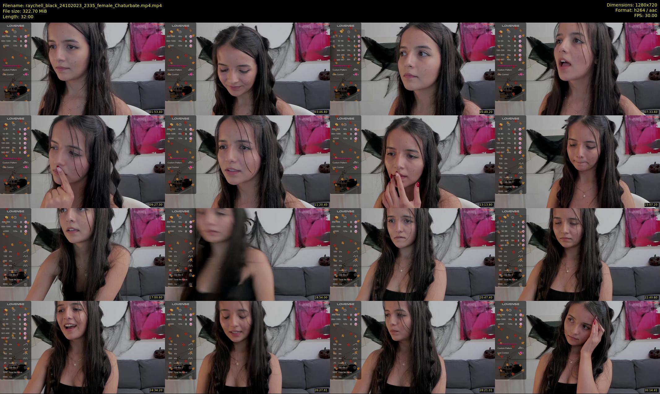 raychell_black — 32 minute Chaturbate female cam show recording, 720p, Oct 24, 2023