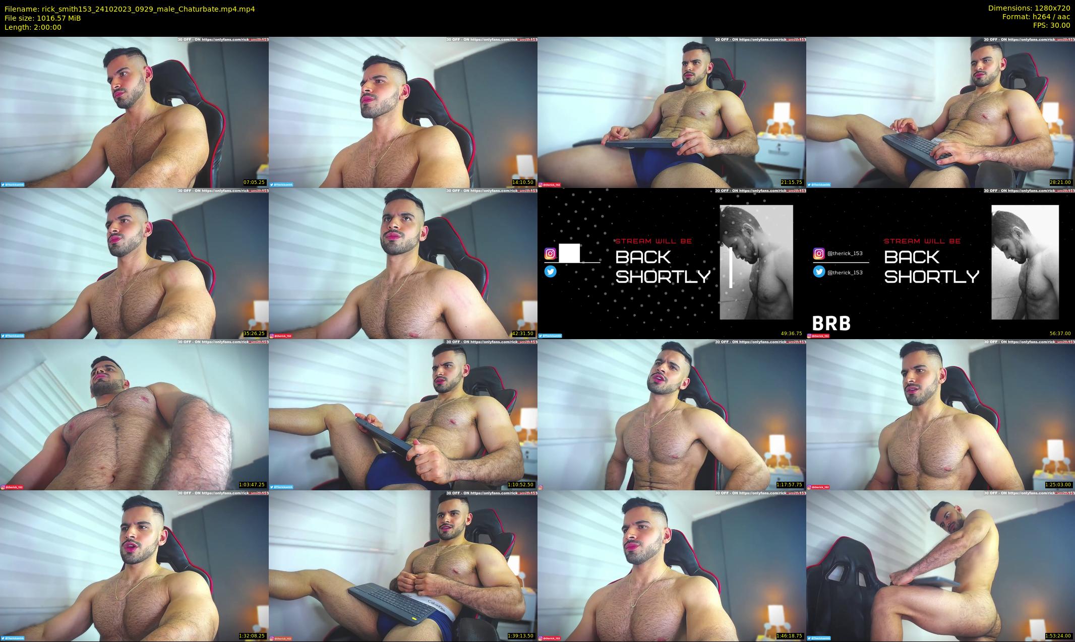 rick_smith153 — 120 minute Chaturbate male cam show recording, 720p, Oct 24, 2023