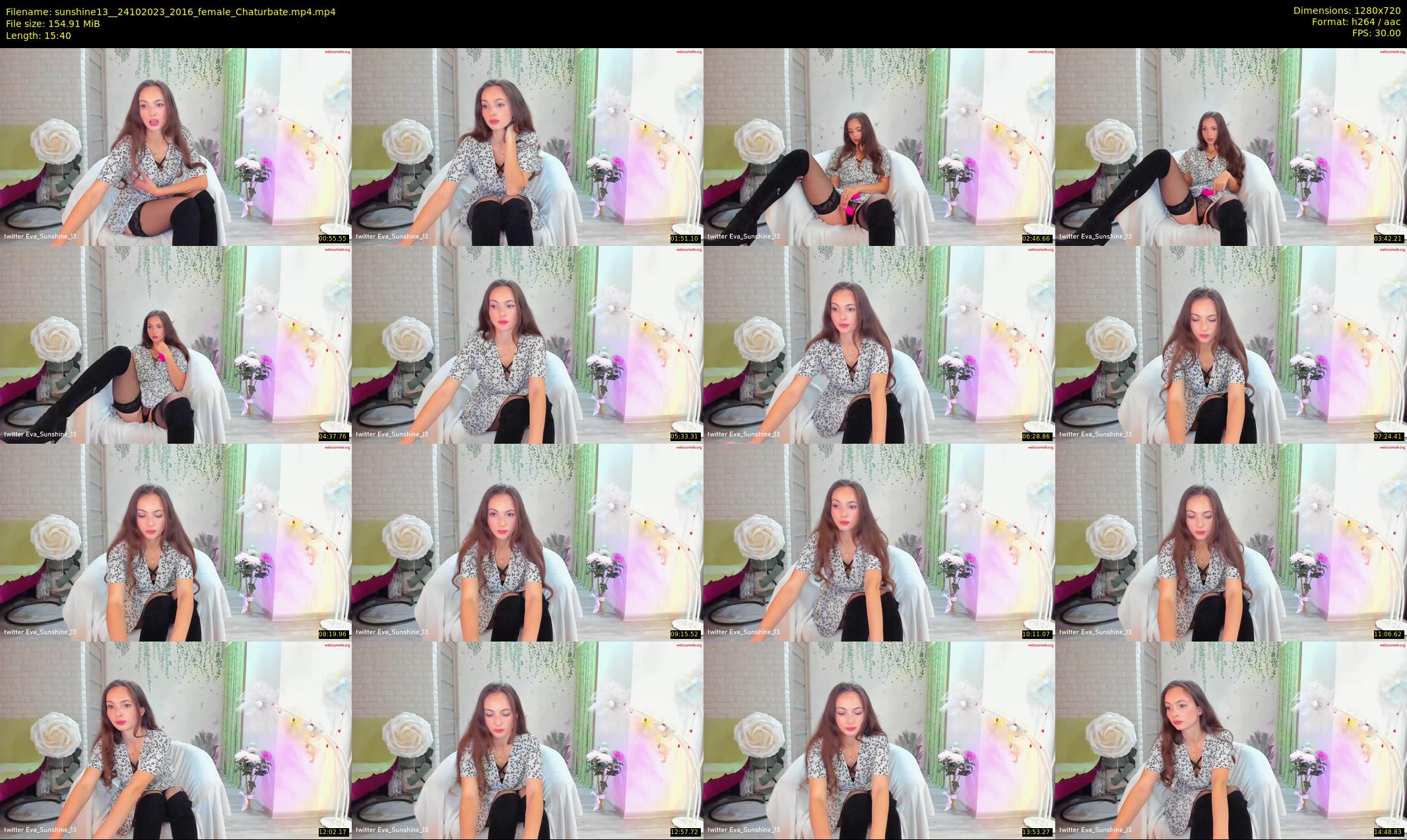 sunshine13_ — 16 minute Chaturbate female cam show recording, 720p, Oct 24, 2023