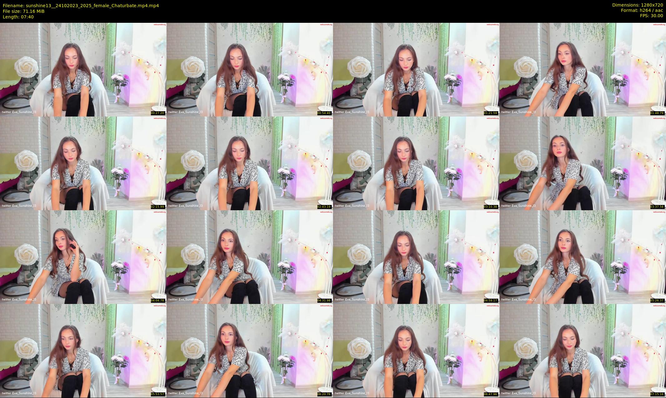 sunshine13_ — 8 minute Chaturbate female cam show recording, 720p, Oct 24, 2023